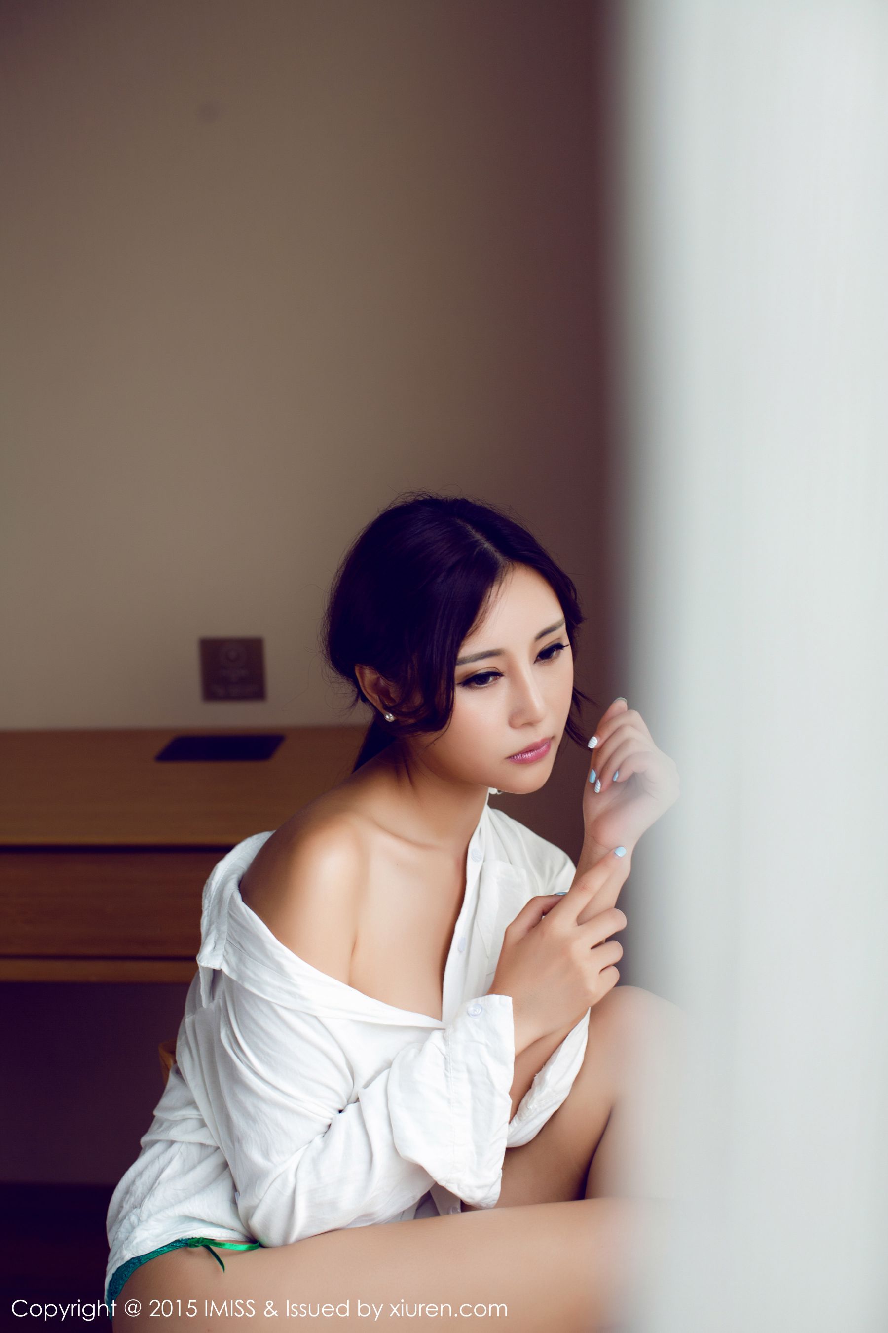 樂樂Mango《白衬衣+紫色丝袜系列》  Vol.046-图8