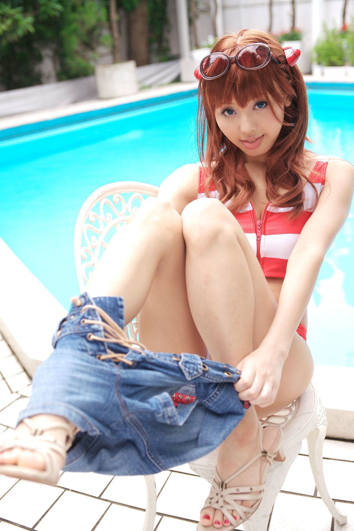 Ahane(亜羽音)  (コスプレ) アスカの夏休み-图8