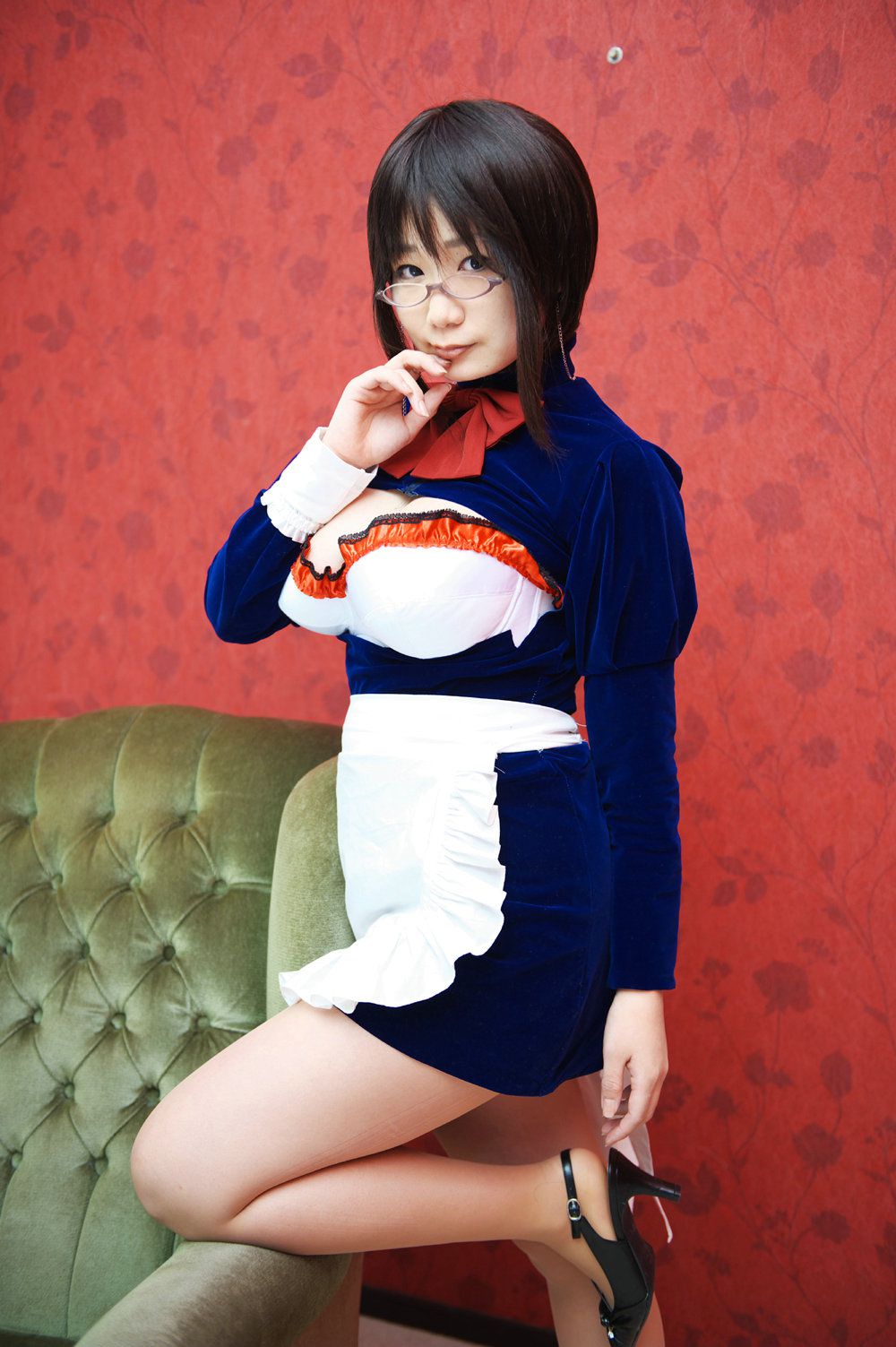 Chiyoko(チョコボール向囲) Unknown Character女仆眼镜娘-图11