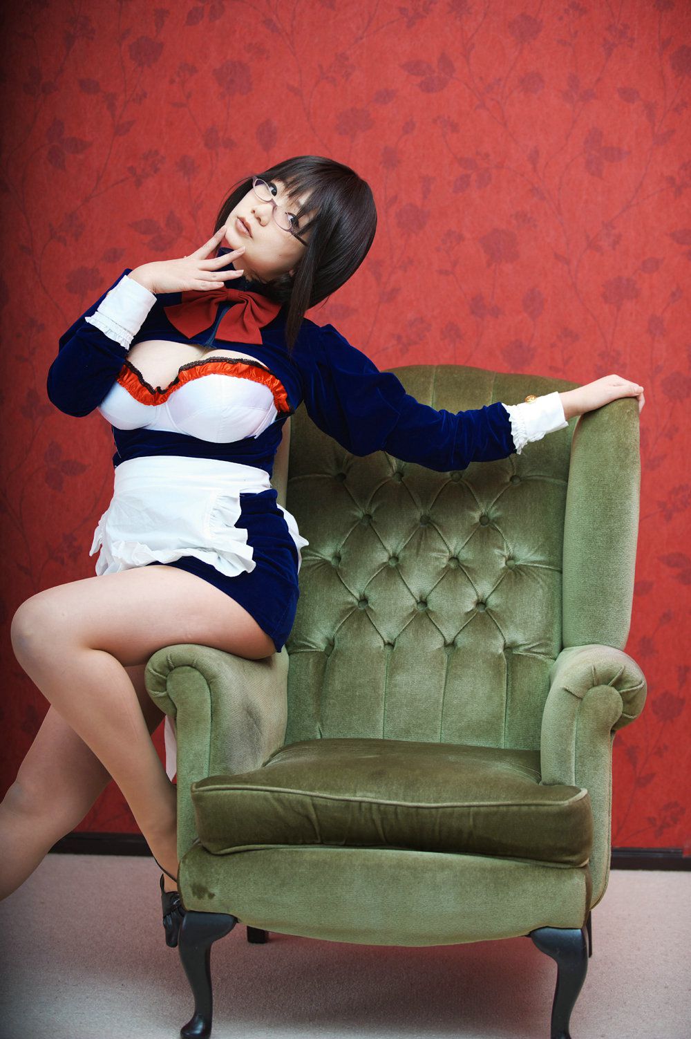 Chiyoko(チョコボール向囲) Unknown Character女仆眼镜娘-图15