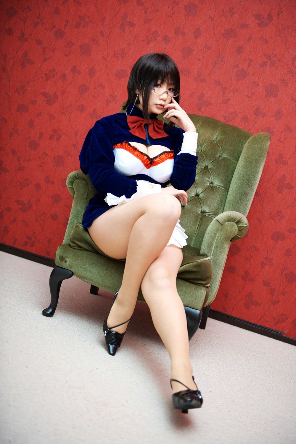 Chiyoko(チョコボール向囲) Unknown Character女仆眼镜娘-图1