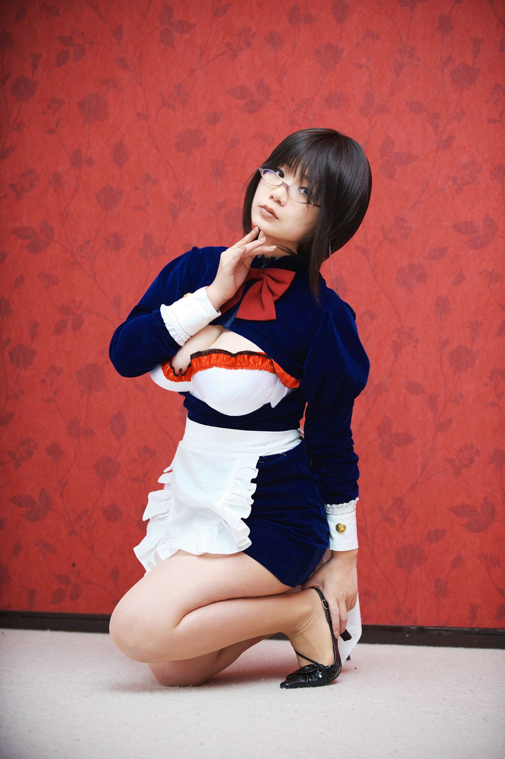 Chiyoko(チョコボール向囲) Unknown Character女仆眼镜娘-图28