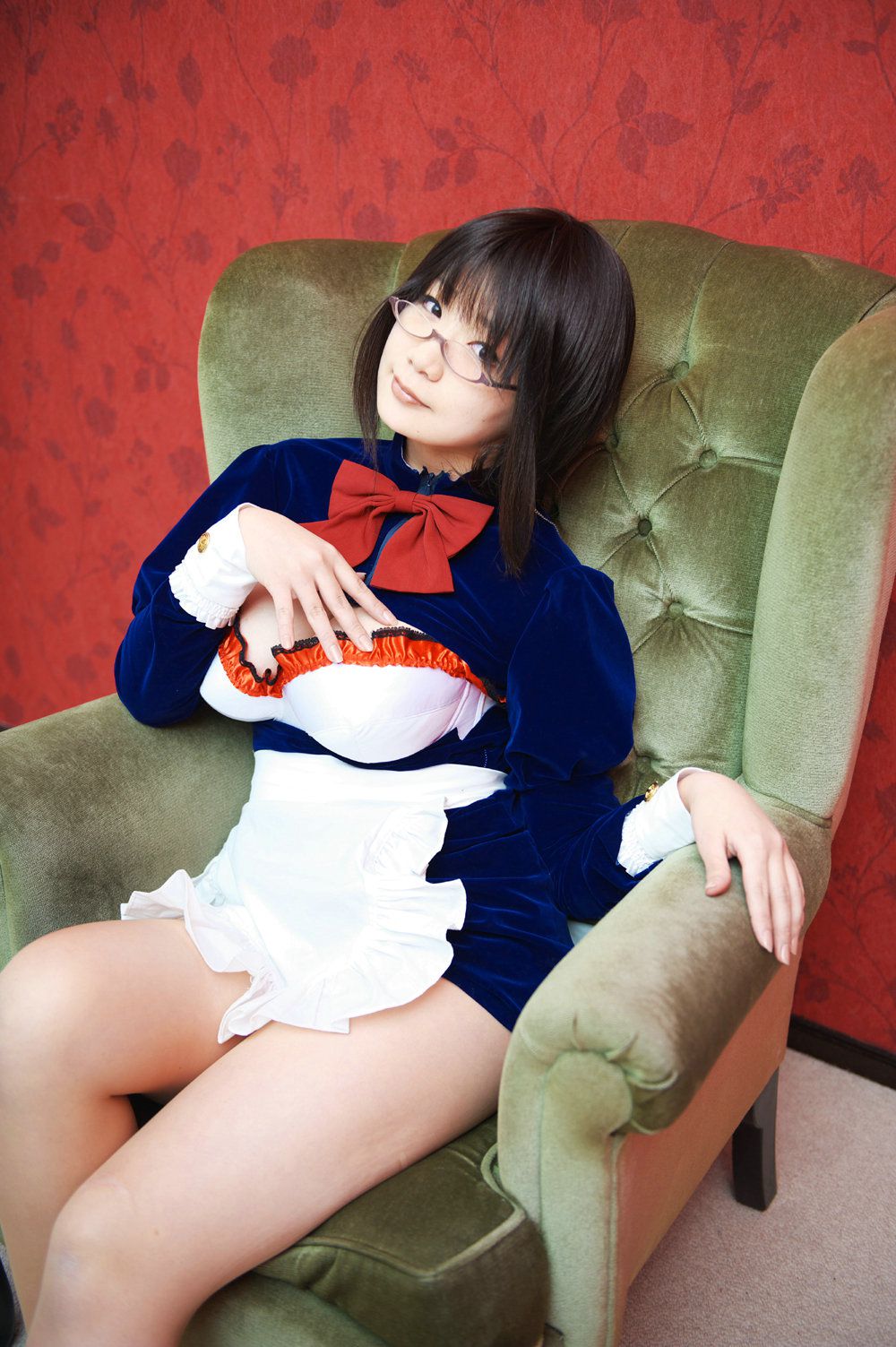 Chiyoko(チョコボール向囲) Unknown Character女仆眼镜娘-图4
