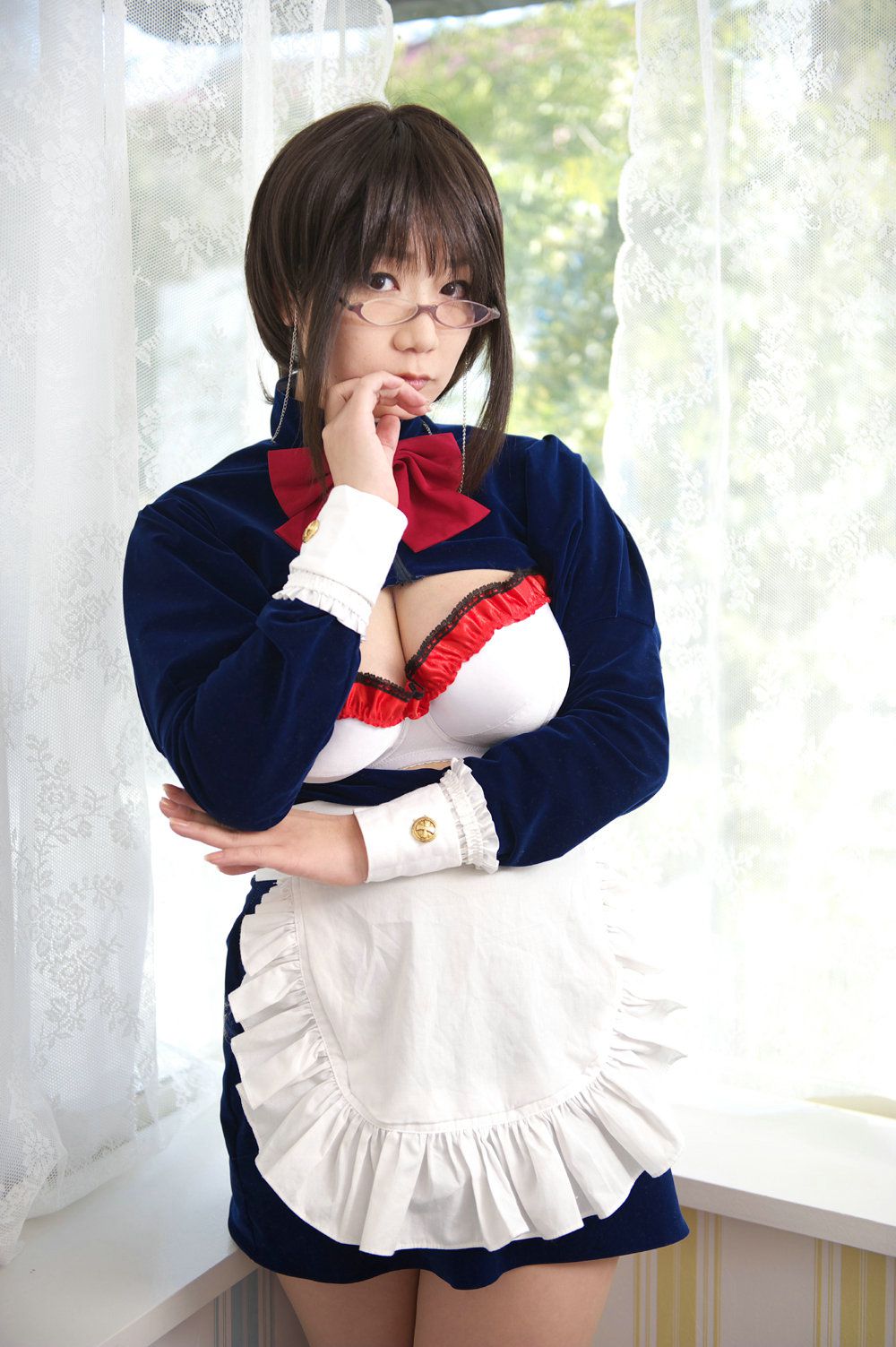 Chiyoko(チョコボール向囲) Unknown Character女仆眼镜娘-图57