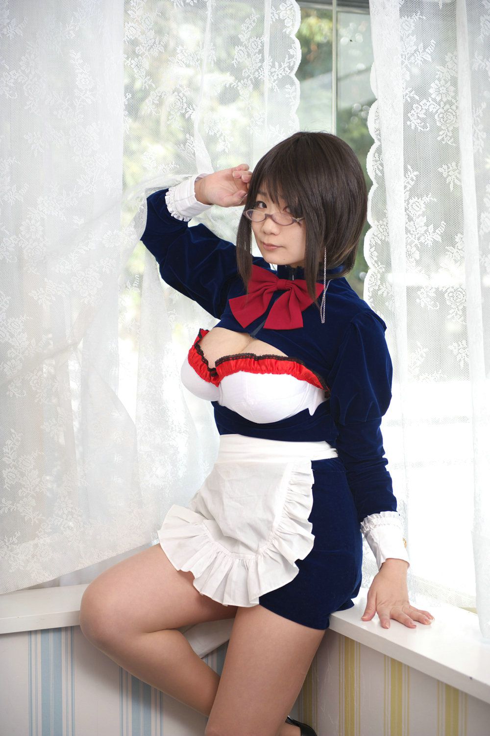 Chiyoko(チョコボール向囲) Unknown Character女仆眼镜娘-图58