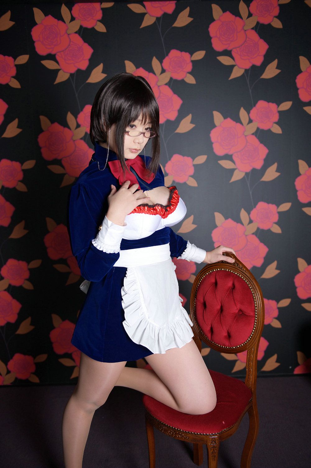 Chiyoko(チョコボール向囲) Unknown Character女仆眼镜娘-图65