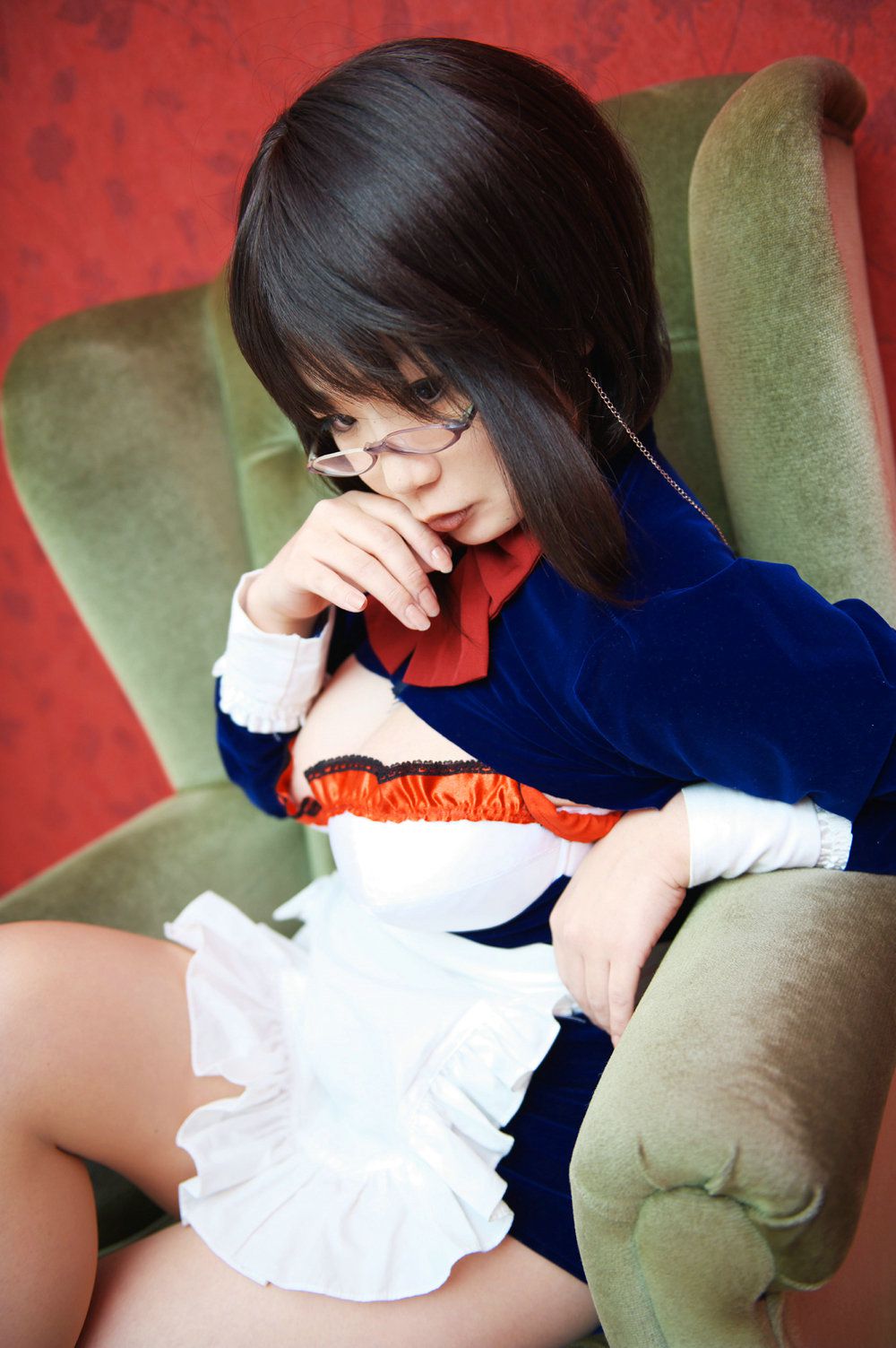 Chiyoko(チョコボール向囲) Unknown Character女仆眼镜娘-图8