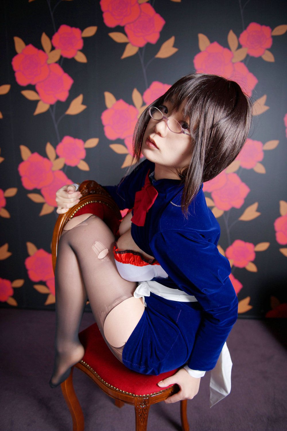 Chiyoko(チョコボール向囲) Unknown Character女仆眼镜娘-图94