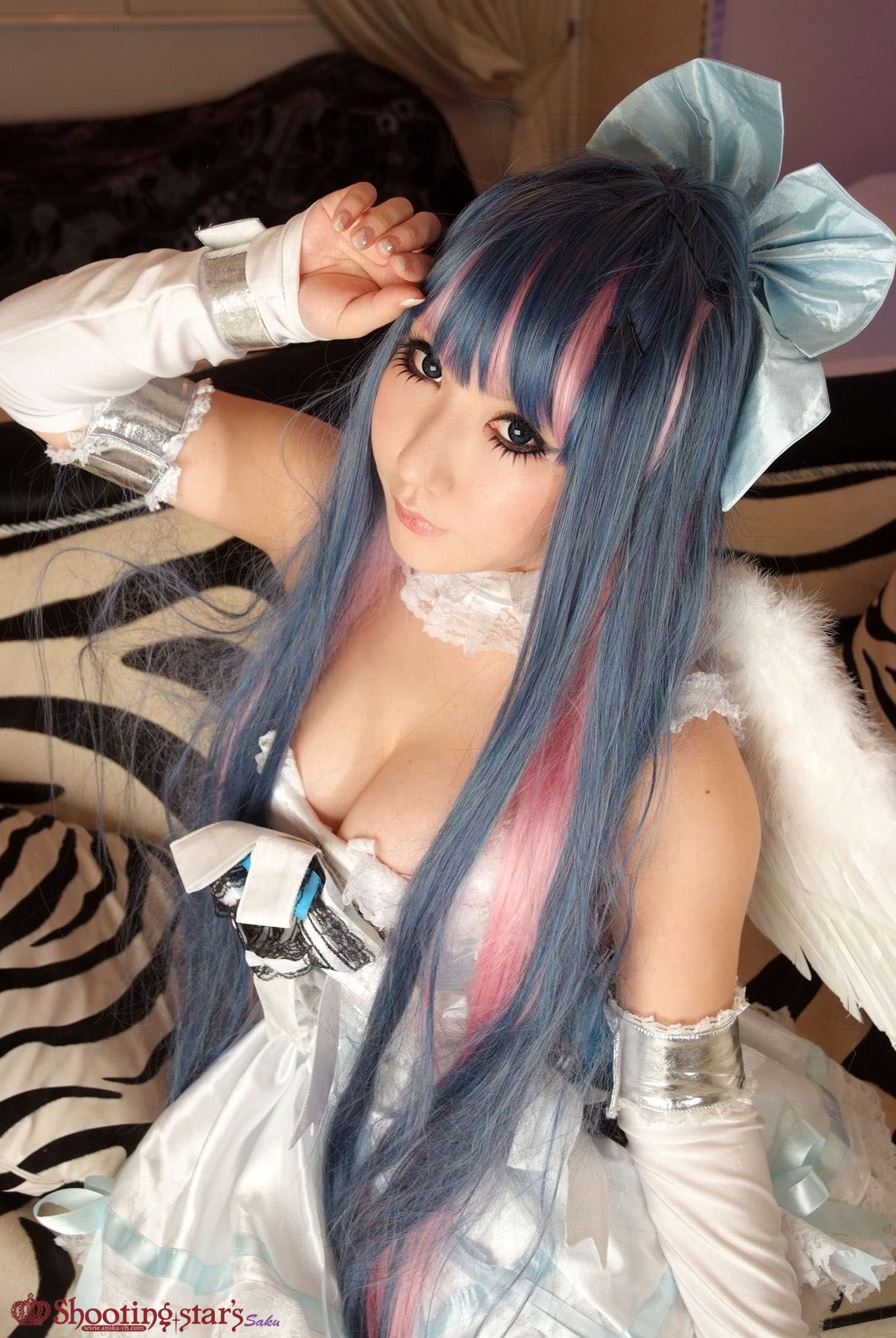 绫香サク (Saku サク Saku Ayaka) &Hanamura Saki(花邑沙希)《Panty & Stocking with Garterbelt》-图9