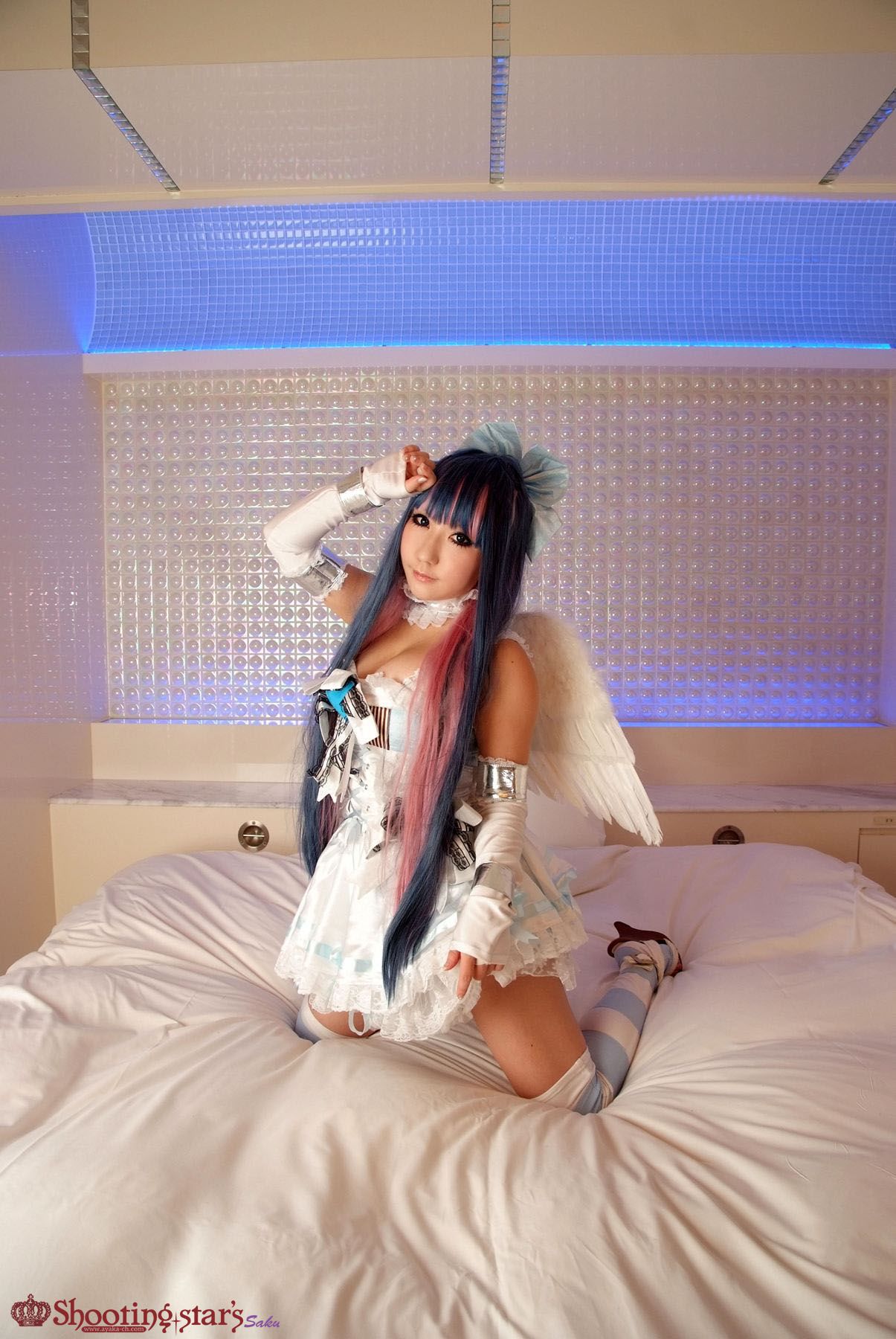 绫香サク (Saku サク Saku Ayaka) &Hanamura Saki(花邑沙希)《Panty & Stocking with Garterbelt》-图2