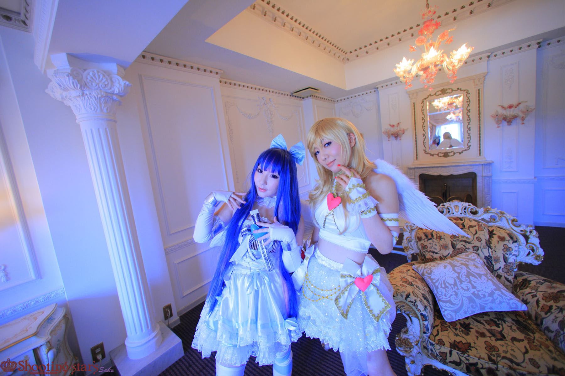 绫香サク (Saku サク Saku Ayaka) &Hanamura Saki(花邑沙希)《Panty & Stocking with Garterbelt》-图32
