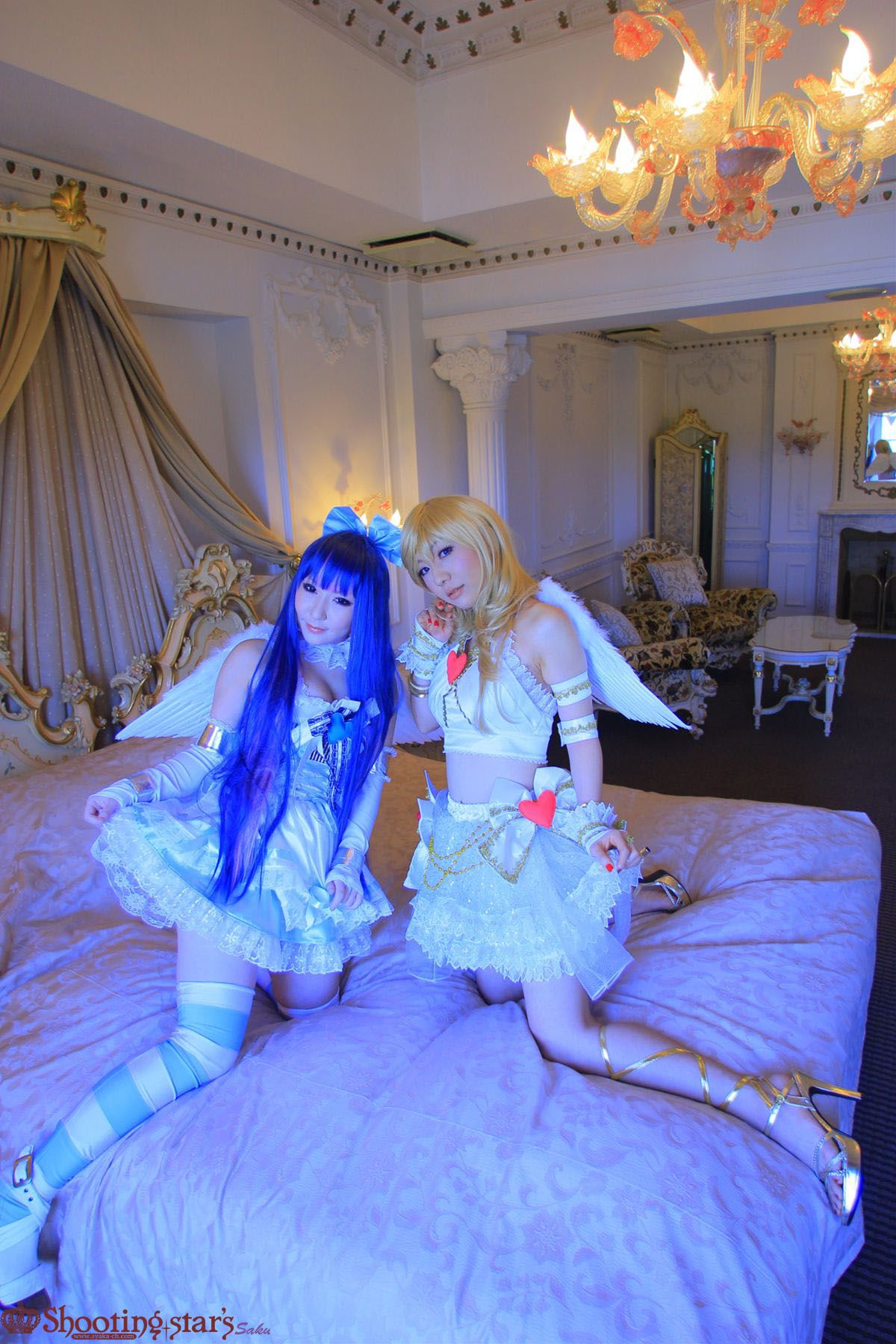 绫香サク (Saku サク Saku Ayaka) &Hanamura Saki(花邑沙希)《Panty & Stocking with Garterbelt》-图38