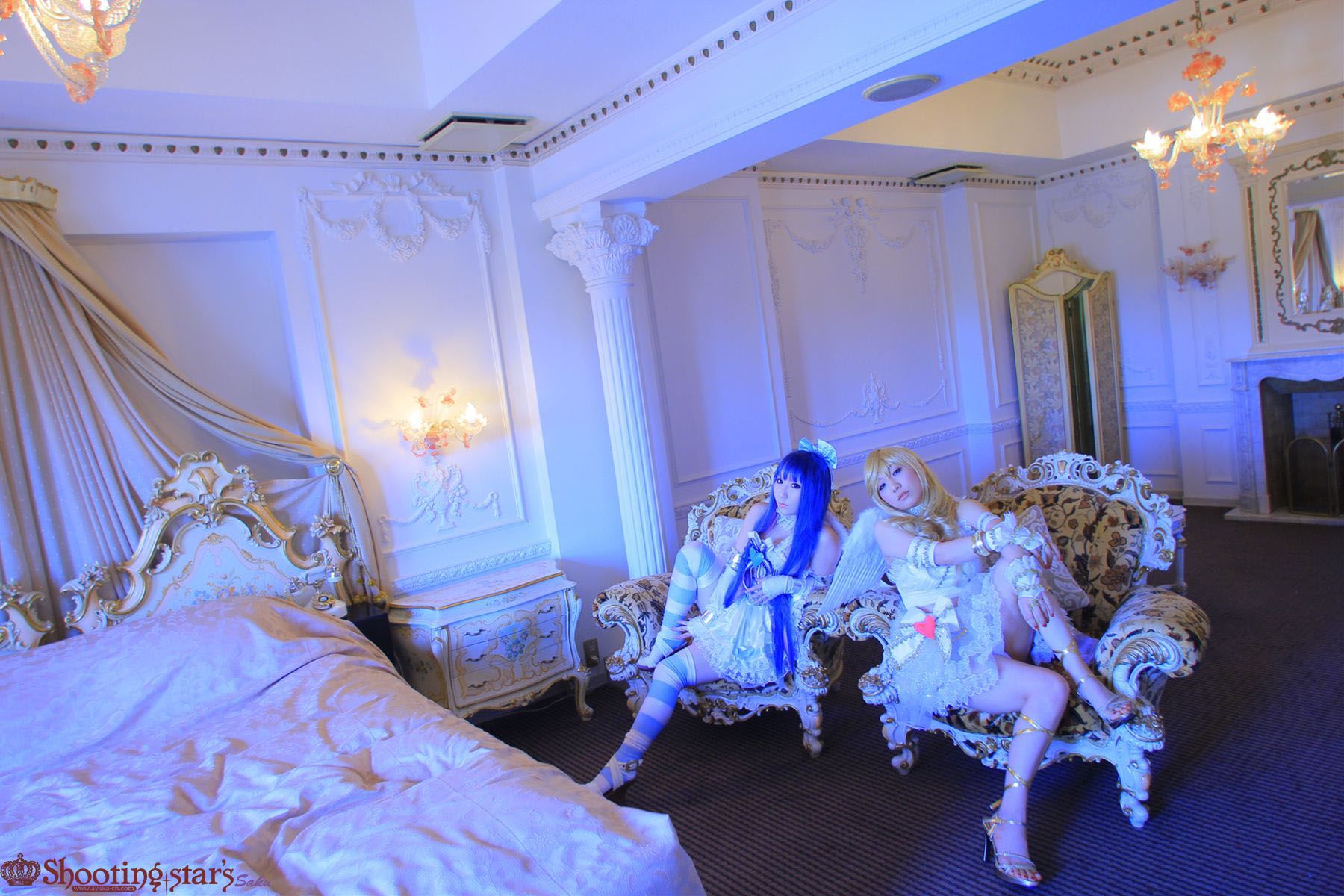 绫香サク (Saku サク Saku Ayaka) &Hanamura Saki(花邑沙希)《Panty & Stocking with Garterbelt》-图39