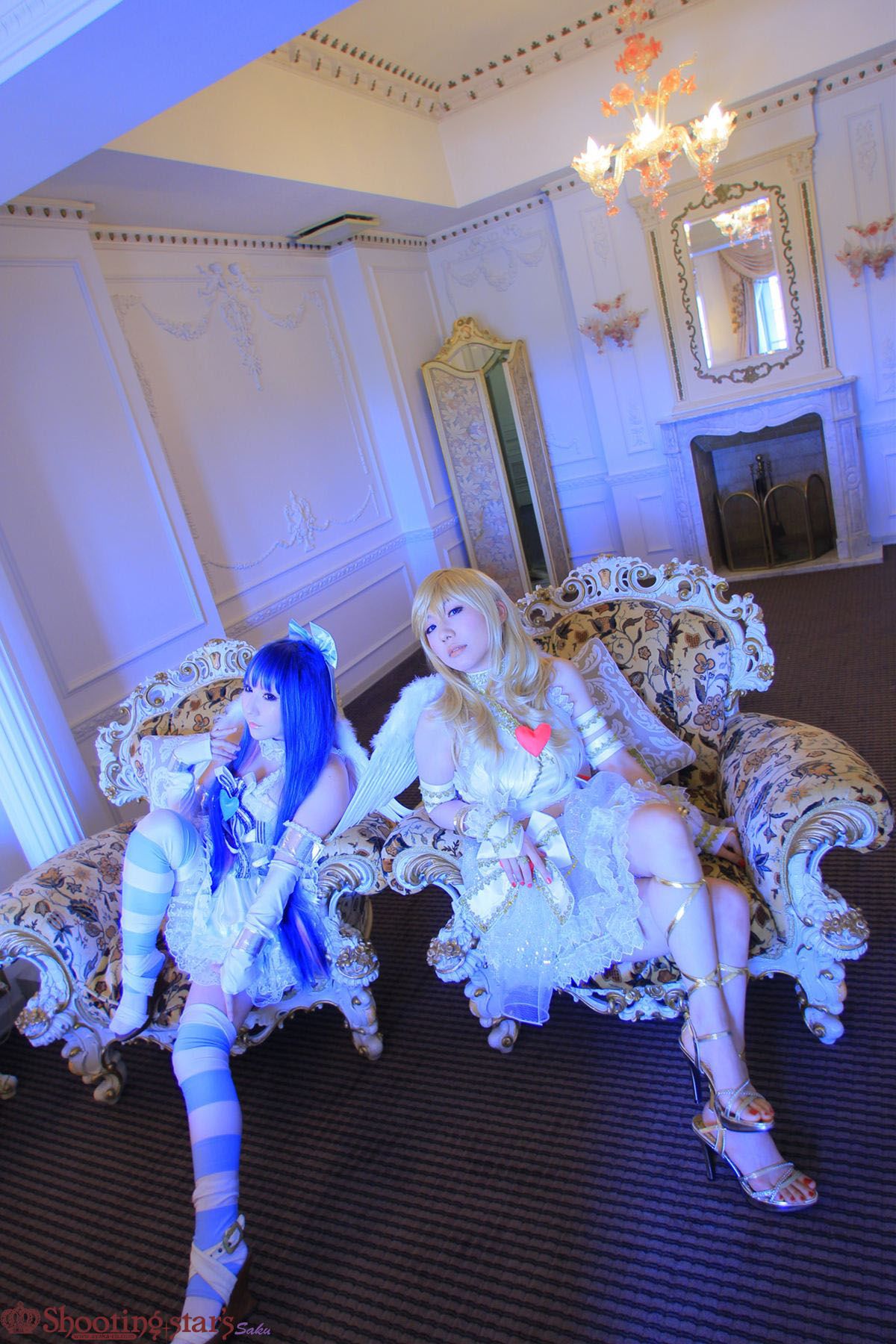绫香サク (Saku サク Saku Ayaka) &Hanamura Saki(花邑沙希)《Panty & Stocking with Garterbelt》-图40
