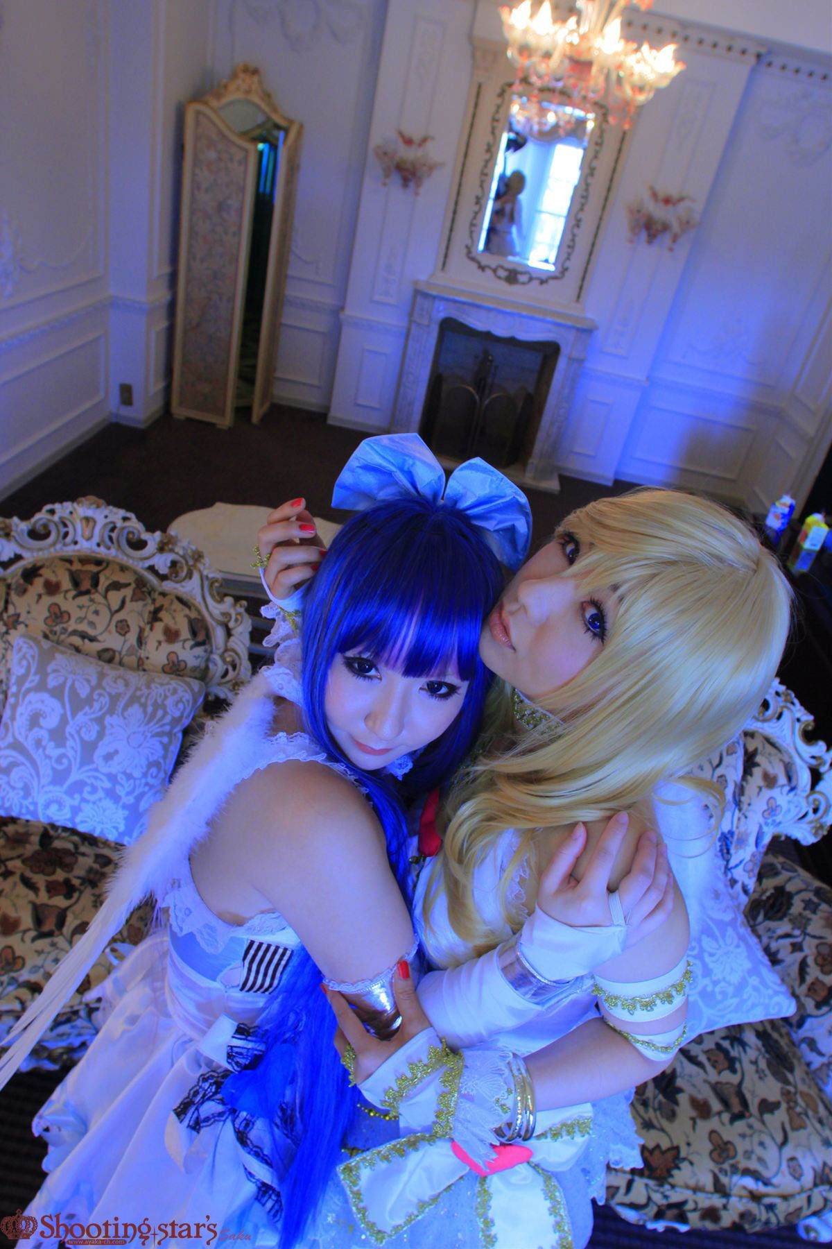 绫香サク (Saku サク Saku Ayaka) &Hanamura Saki(花邑沙希)《Panty & Stocking with Garterbelt》-图43