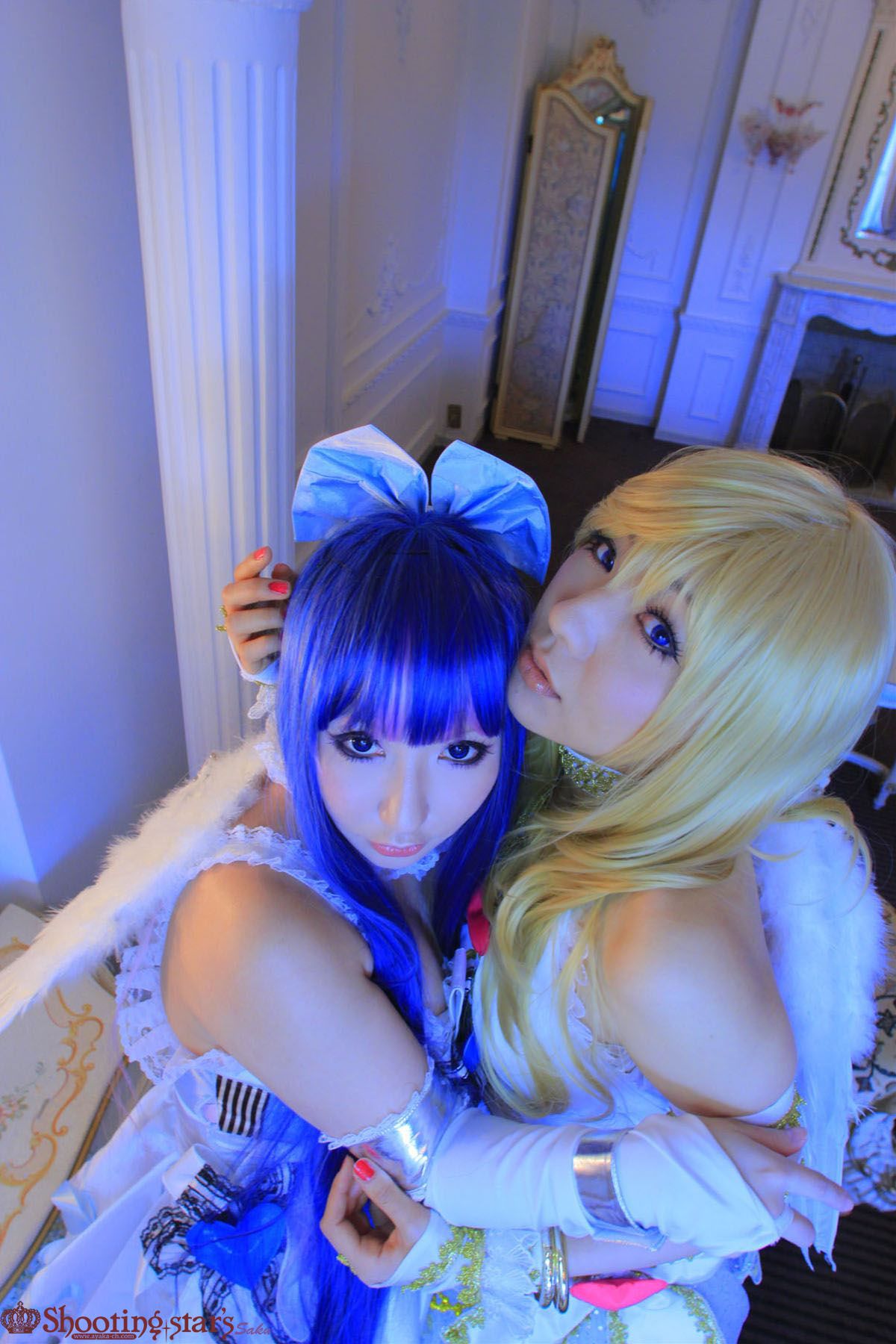 绫香サク (Saku サク Saku Ayaka) &Hanamura Saki(花邑沙希)《Panty & Stocking with Garterbelt》-图44