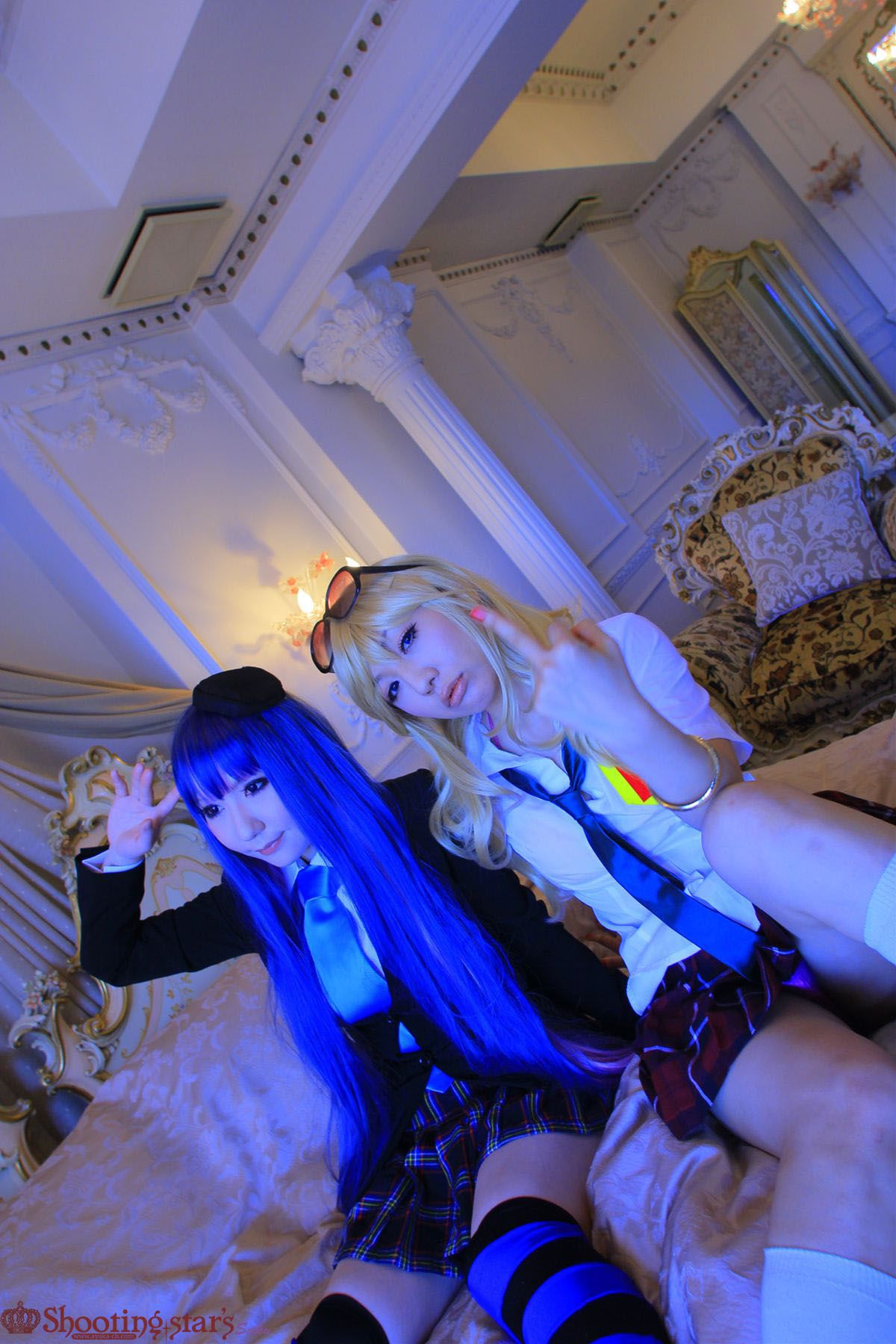 绫香サク (Saku サク Saku Ayaka) &Hanamura Saki(花邑沙希)《Panty & Stocking with Garterbelt》-图48
