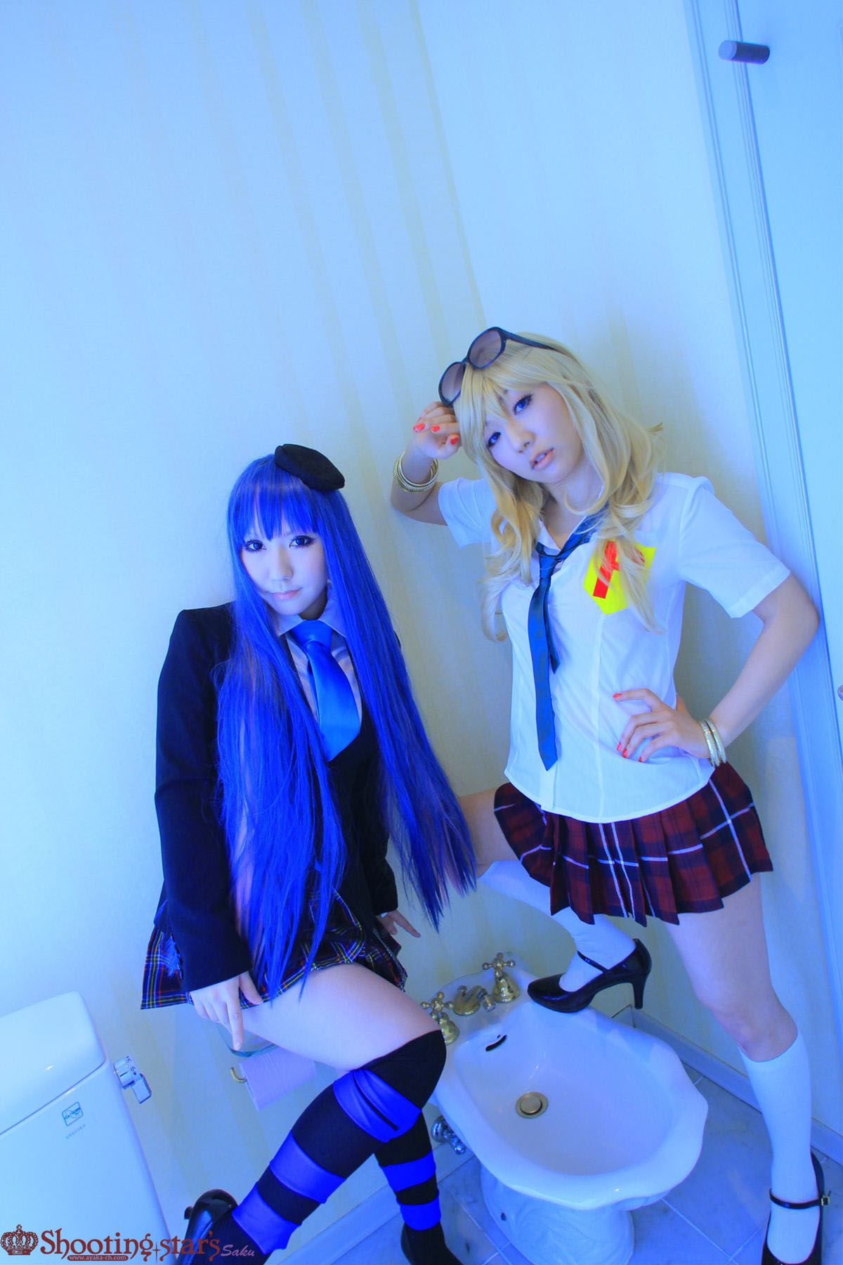 绫香サク (Saku サク Saku Ayaka) &Hanamura Saki(花邑沙希)《Panty & Stocking with Garterbelt》-图53