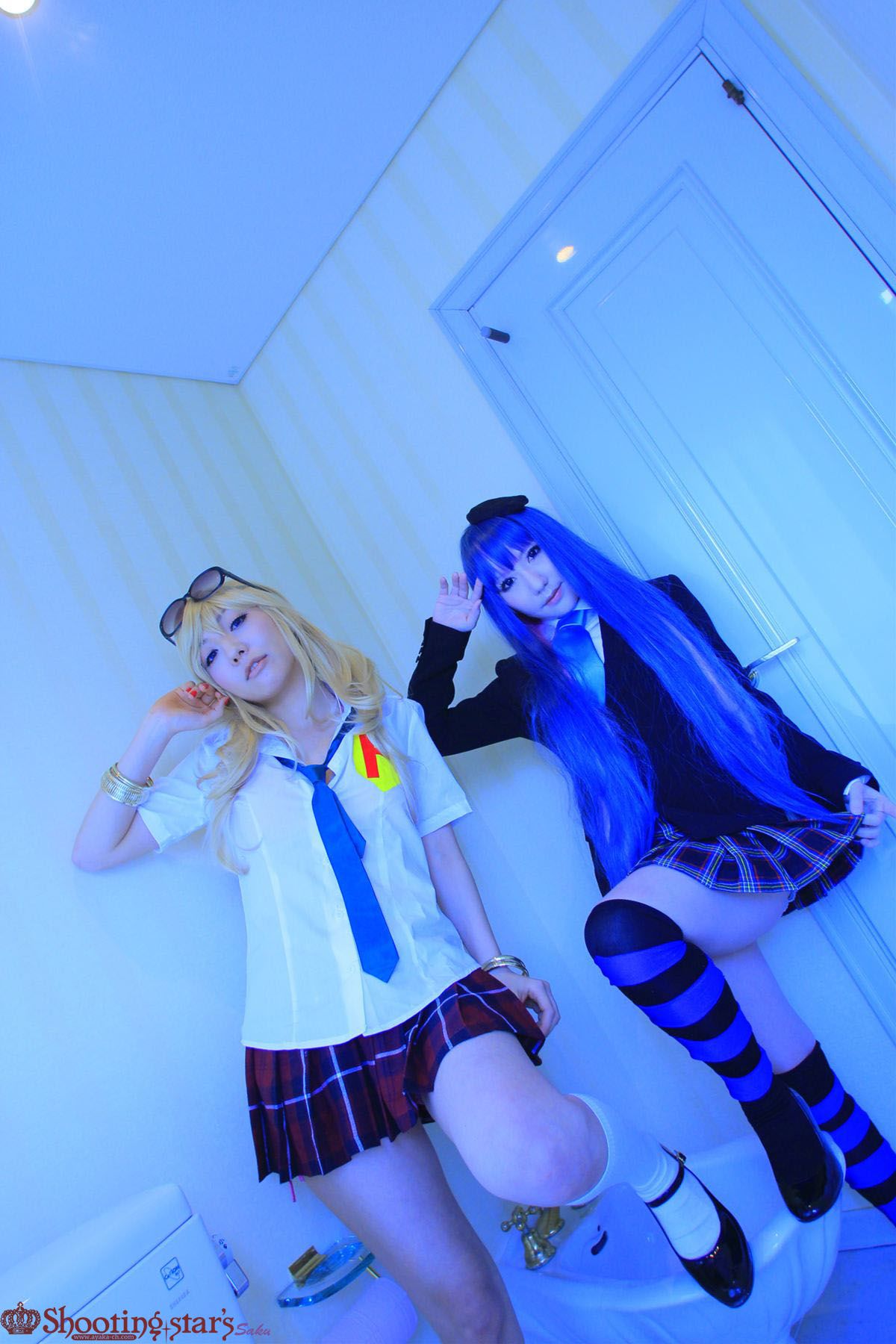 绫香サク (Saku サク Saku Ayaka) &Hanamura Saki(花邑沙希)《Panty & Stocking with Garterbelt》-图55