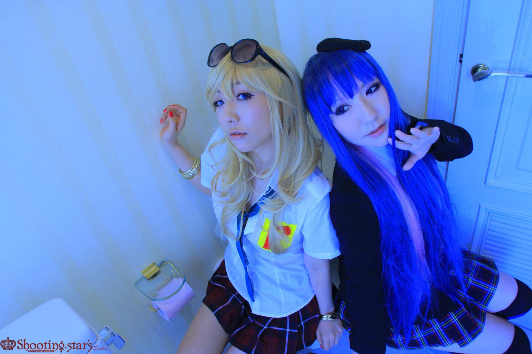 绫香サク (Saku サク Saku Ayaka) &Hanamura Saki(花邑沙希)《Panty & Stocking with Garterbelt》-图56