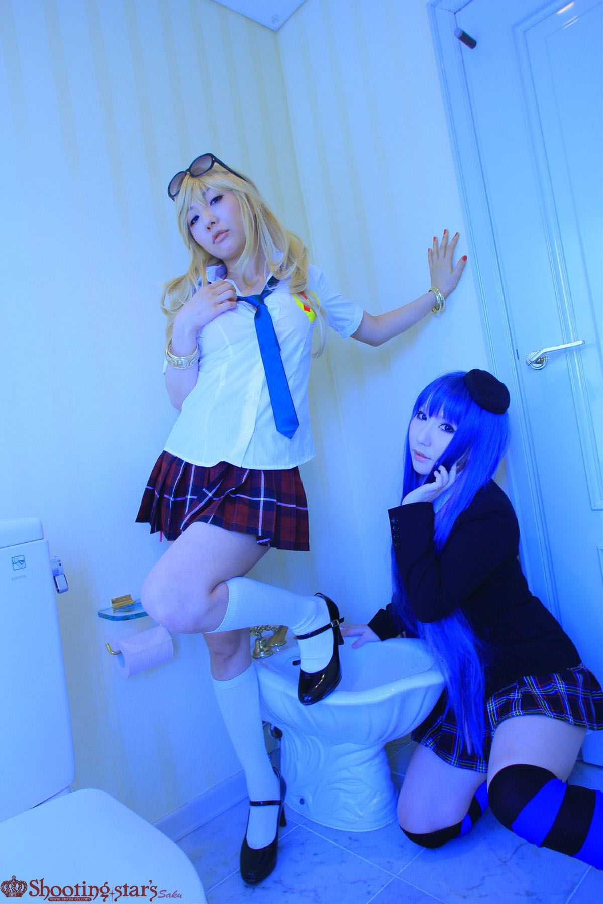 绫香サク (Saku サク Saku Ayaka) &Hanamura Saki(花邑沙希)《Panty & Stocking with Garterbelt》-图57