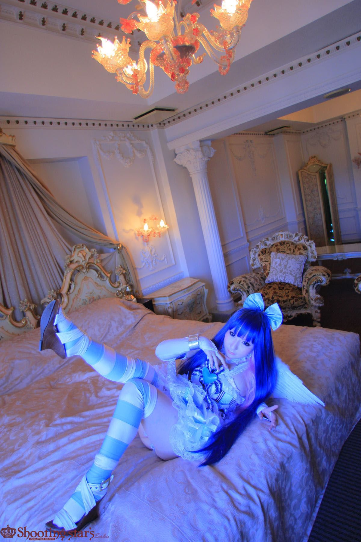 绫香サク (Saku サク Saku Ayaka) &Hanamura Saki(花邑沙希)《Panty & Stocking with Garterbelt》-图65
