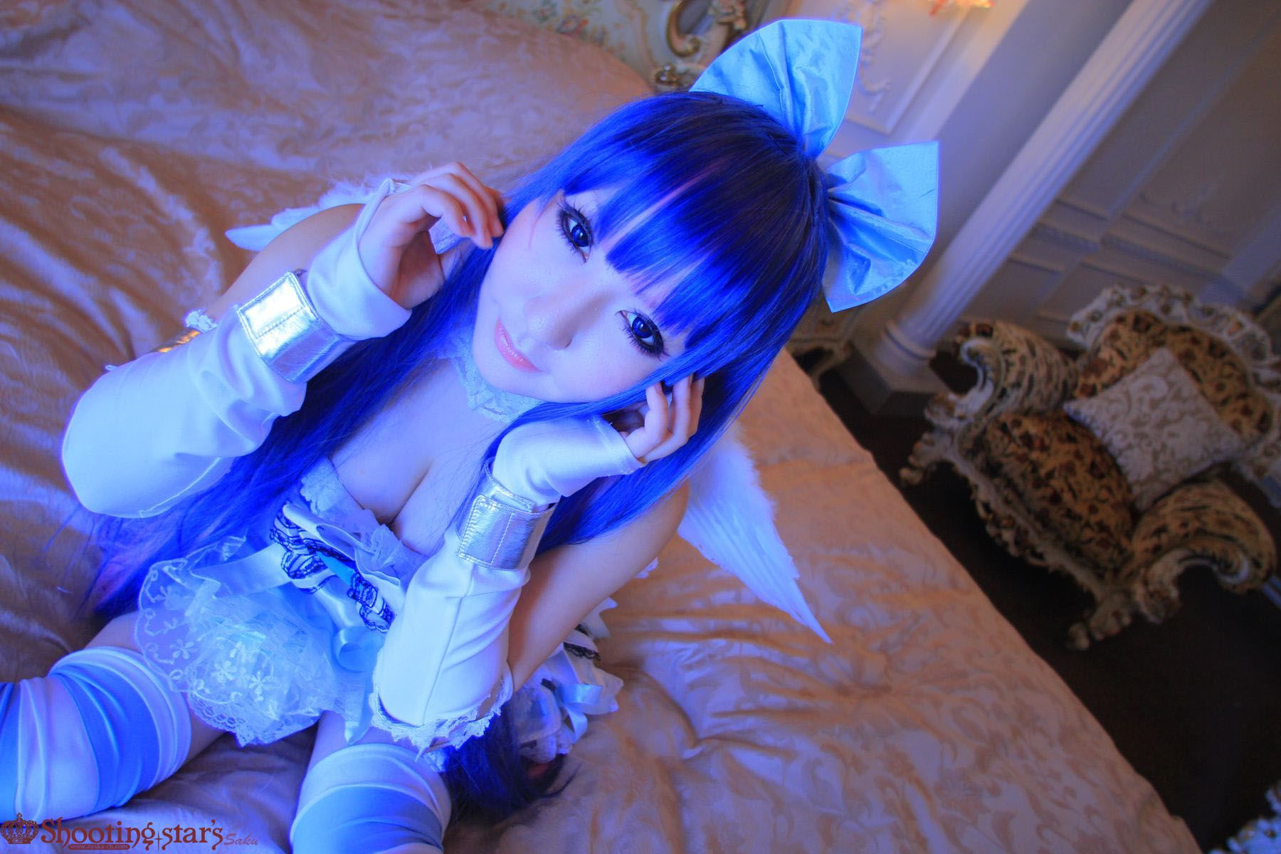 绫香サク (Saku サク Saku Ayaka) &Hanamura Saki(花邑沙希)《Panty & Stocking with Garterbelt》-图67