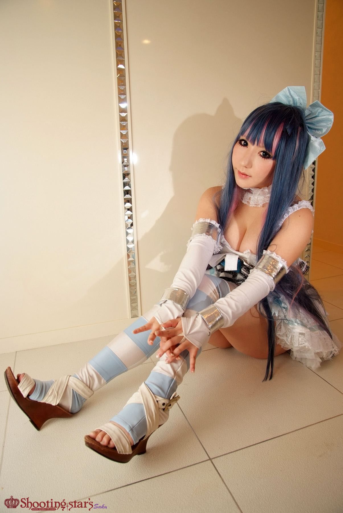 绫香サク (Saku サク Saku Ayaka) &Hanamura Saki(花邑沙希)《Panty & Stocking with Garterbelt》-图6