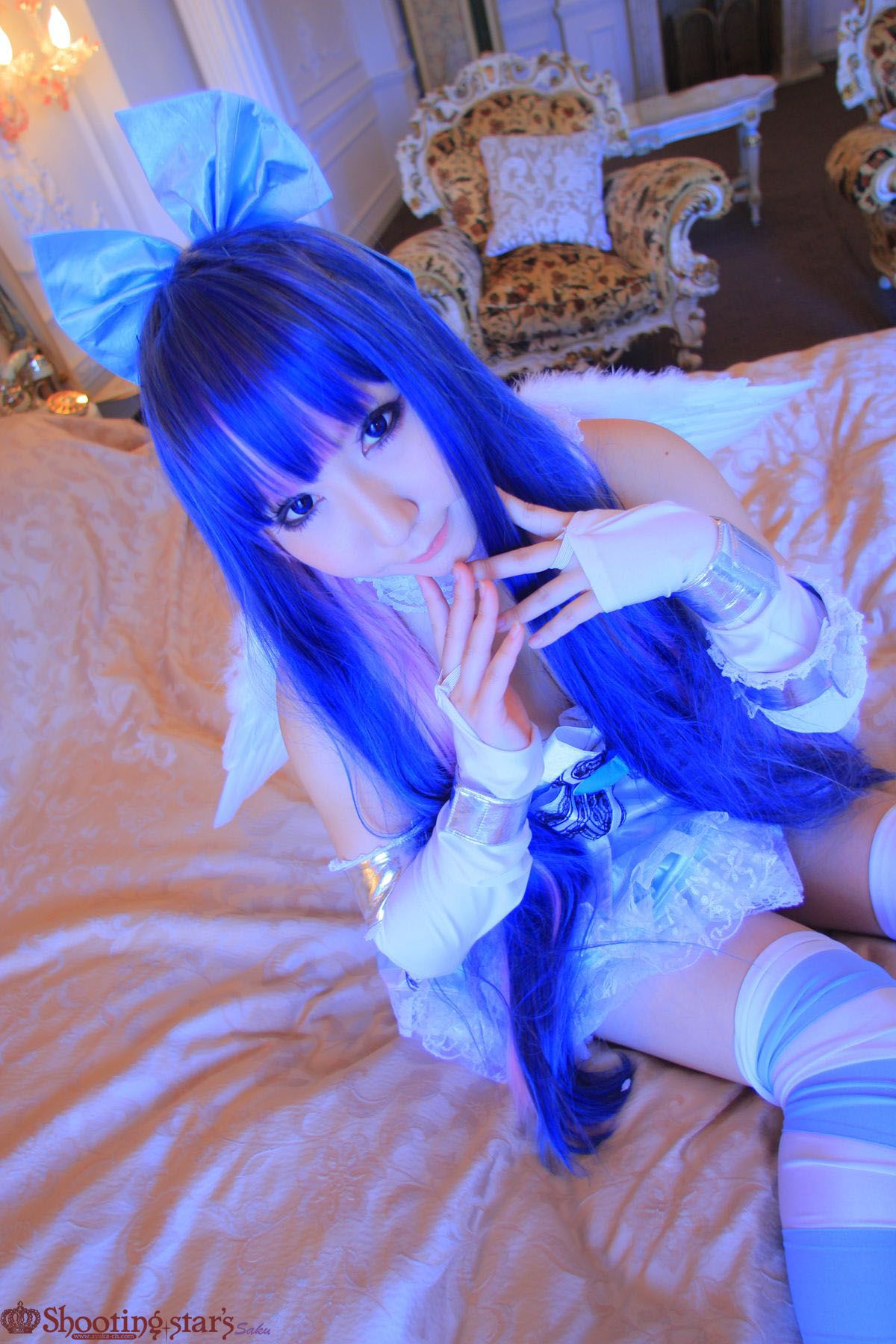 绫香サク (Saku サク Saku Ayaka) &Hanamura Saki(花邑沙希)《Panty & Stocking with Garterbelt》-图69