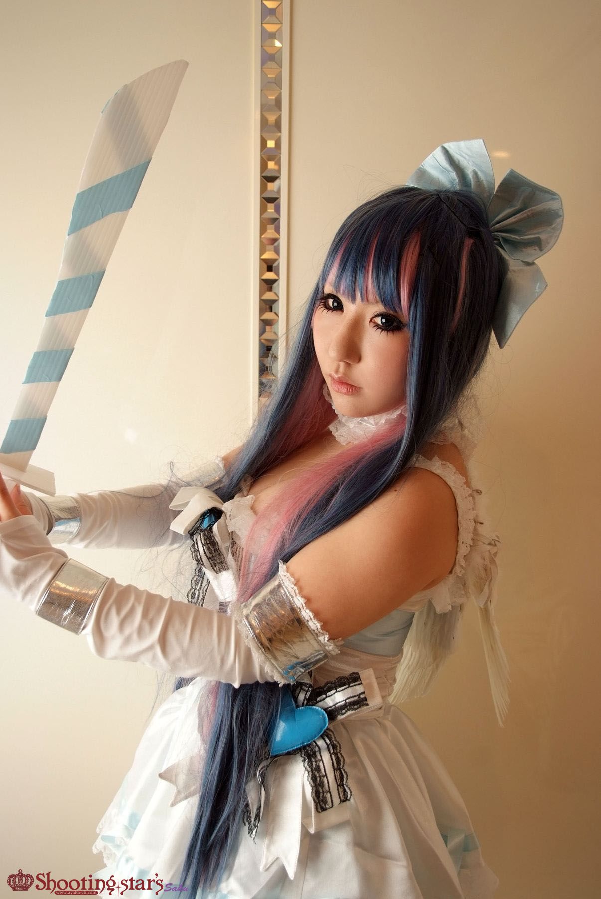 绫香サク (Saku サク Saku Ayaka) &Hanamura Saki(花邑沙希)《Panty & Stocking with Garterbelt》-图7