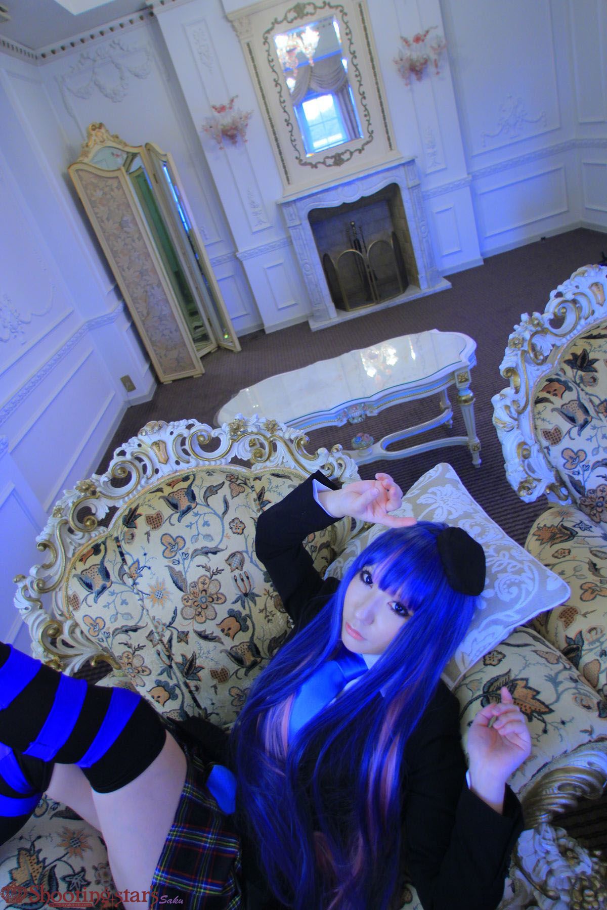 绫香サク (Saku サク Saku Ayaka) &Hanamura Saki(花邑沙希)《Panty & Stocking with Garterbelt》-图81