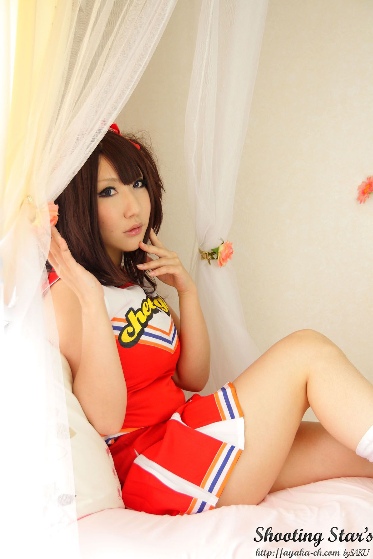 绫香サク   Waitress+Cheerleader-图24