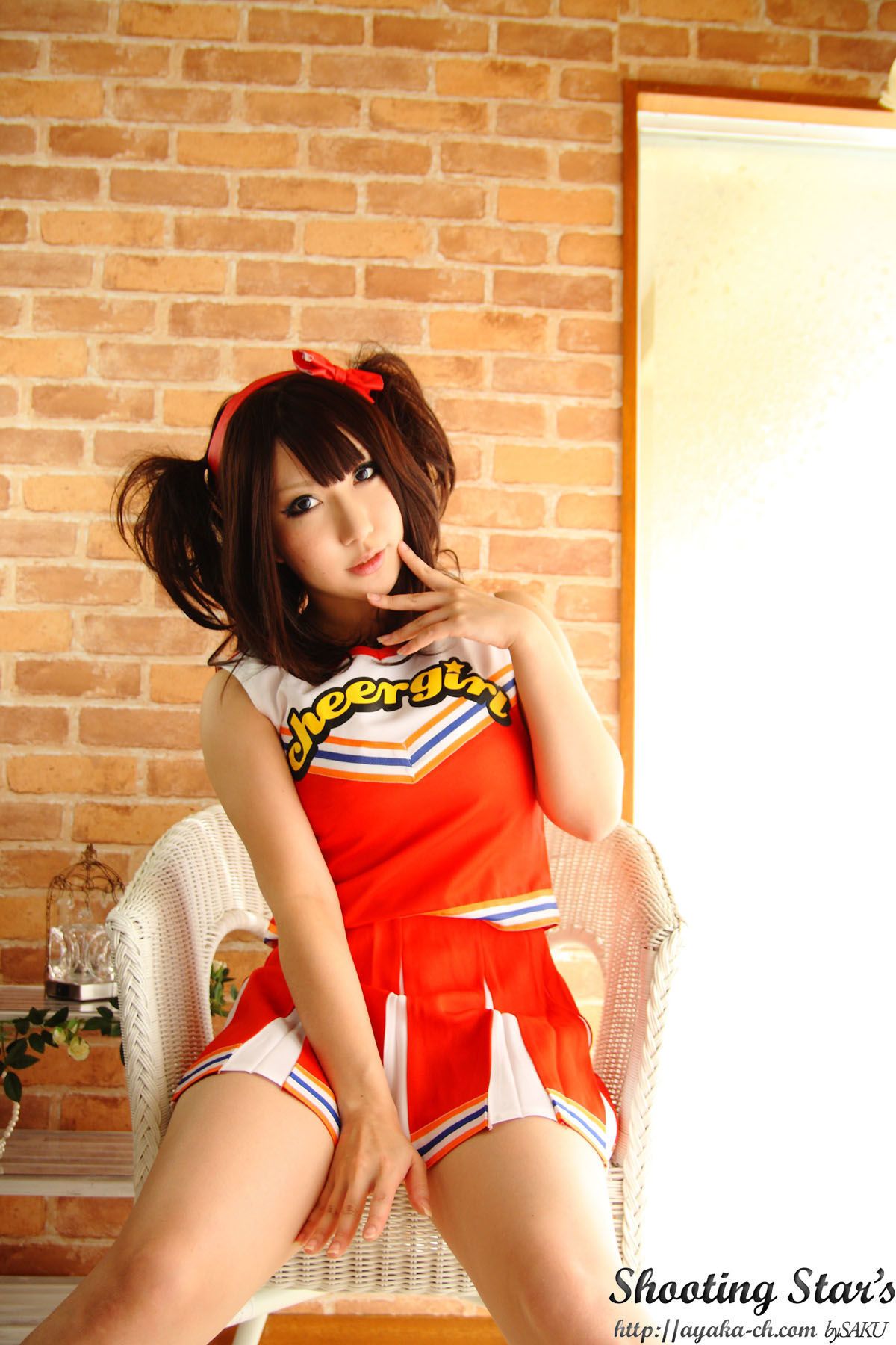 绫香サク   Waitress+Cheerleader-图31