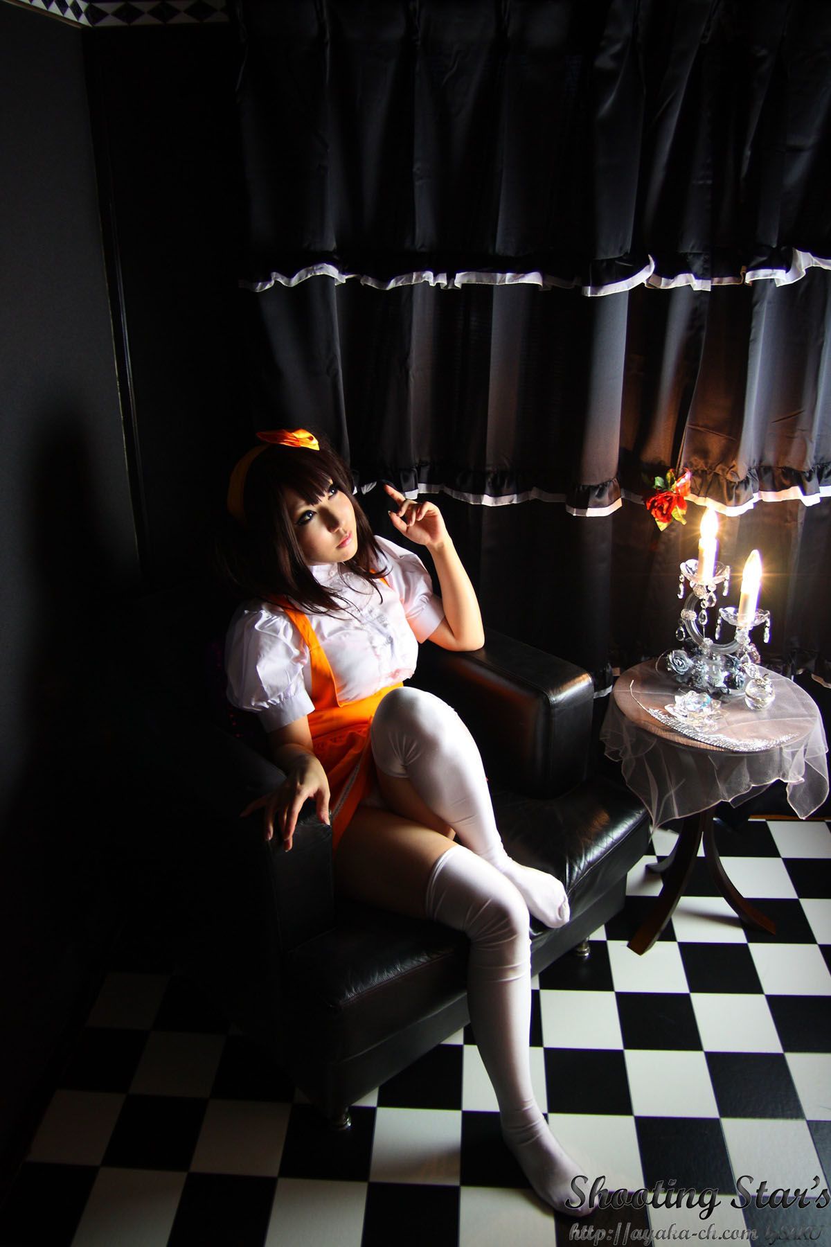 绫香サク   Waitress+Cheerleader-图38