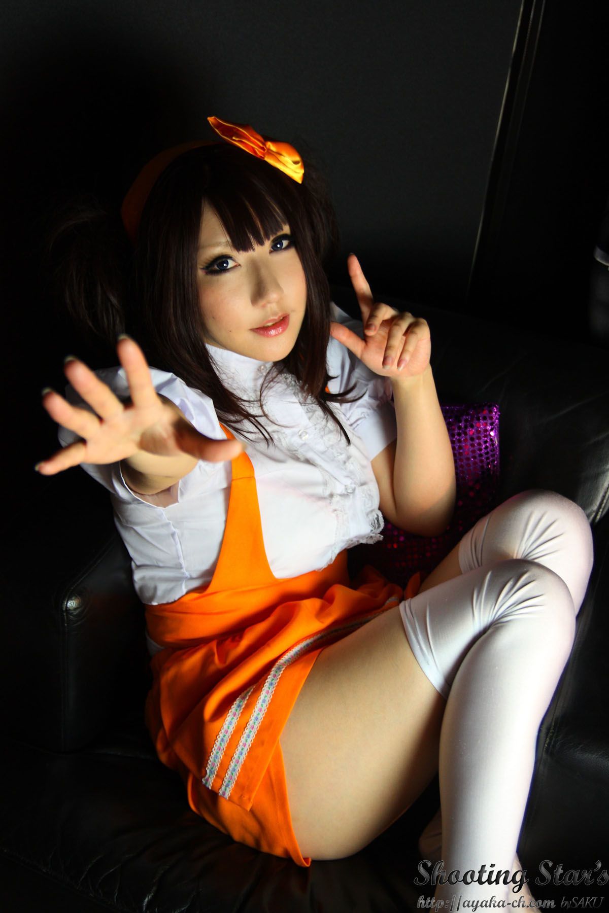 绫香サク   Waitress+Cheerleader-图42