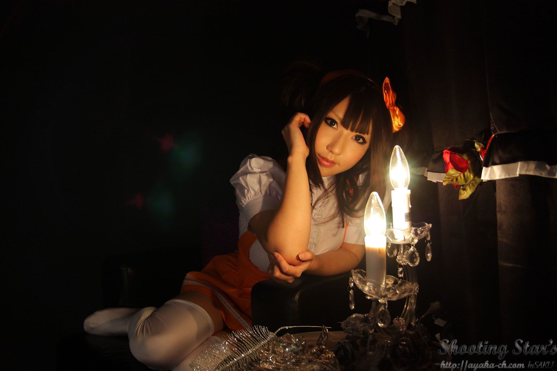 绫香サク   Waitress+Cheerleader-图46