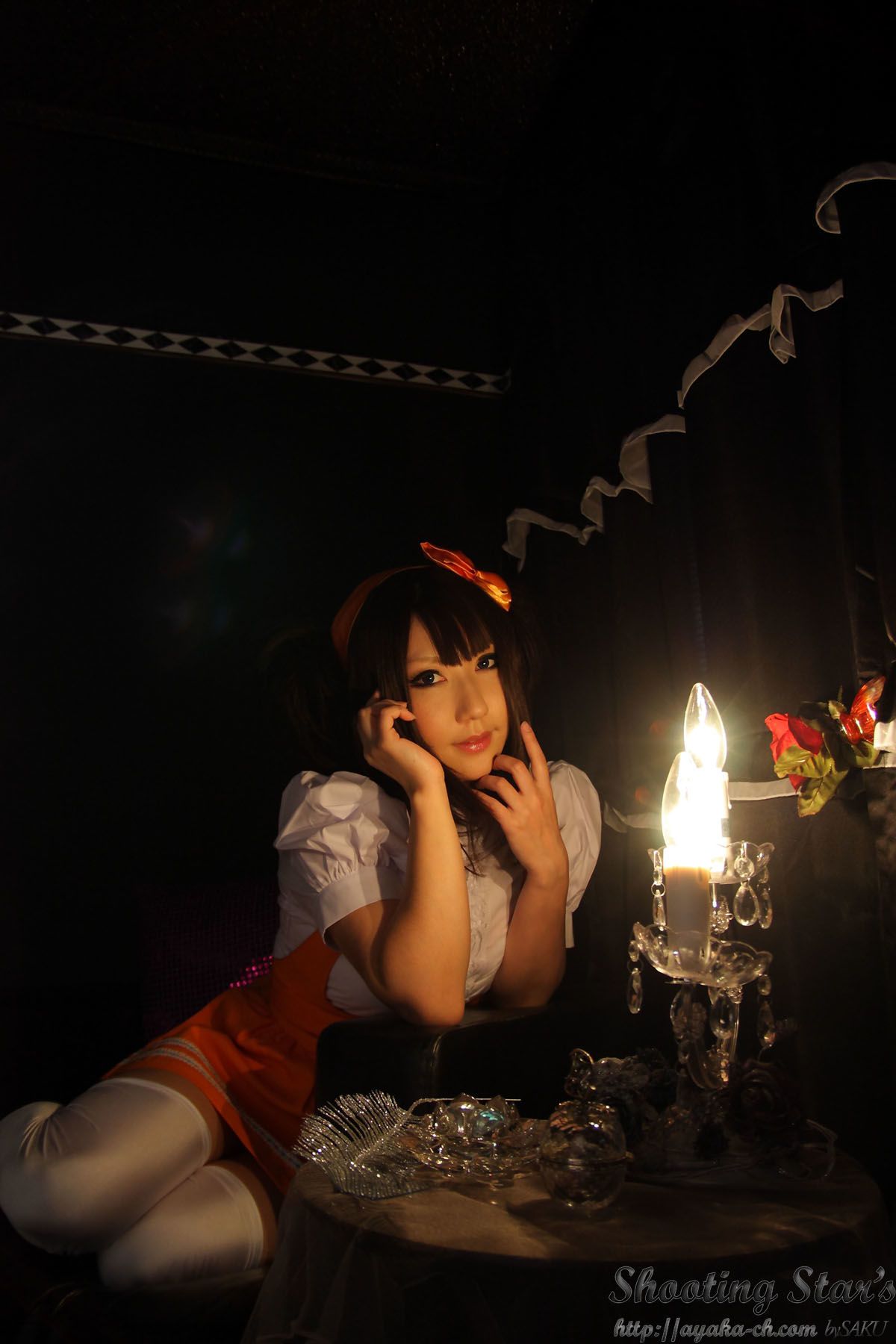 绫香サク   Waitress+Cheerleader-图47