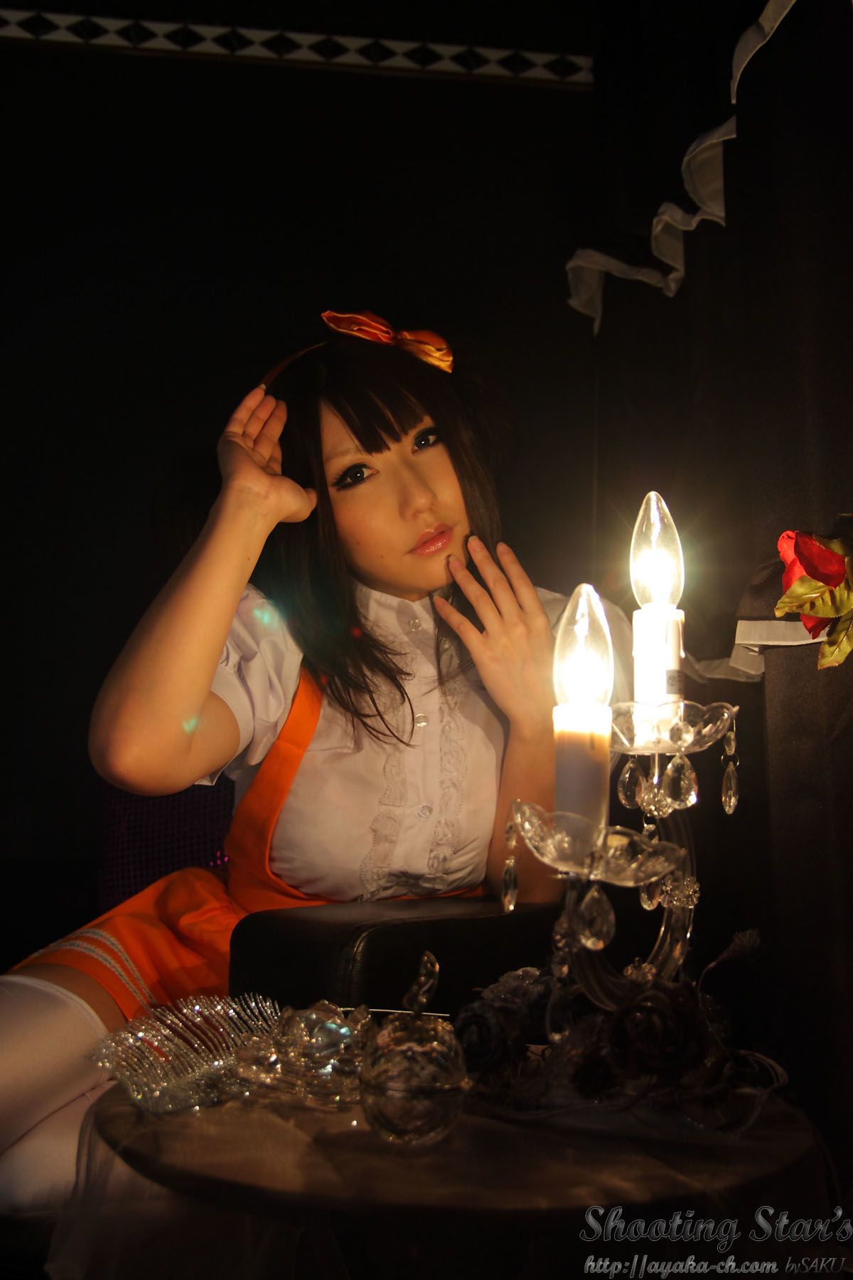 绫香サク   Waitress+Cheerleader-图48