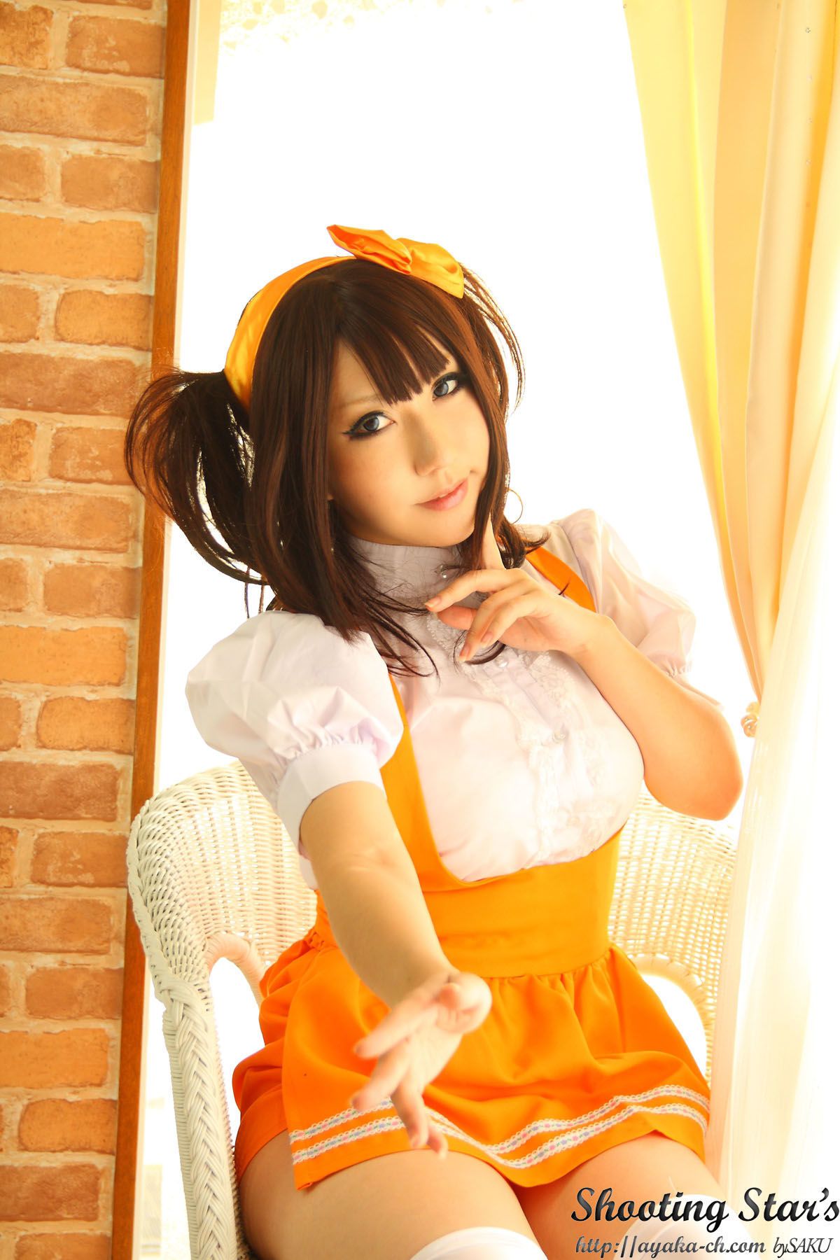 绫香サク   Waitress+Cheerleader-图49