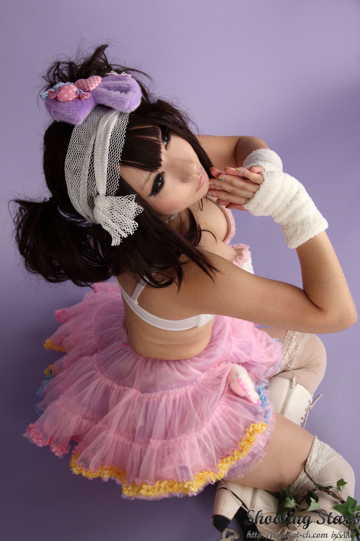 绫香サク   Waitress+Cheerleader-图56