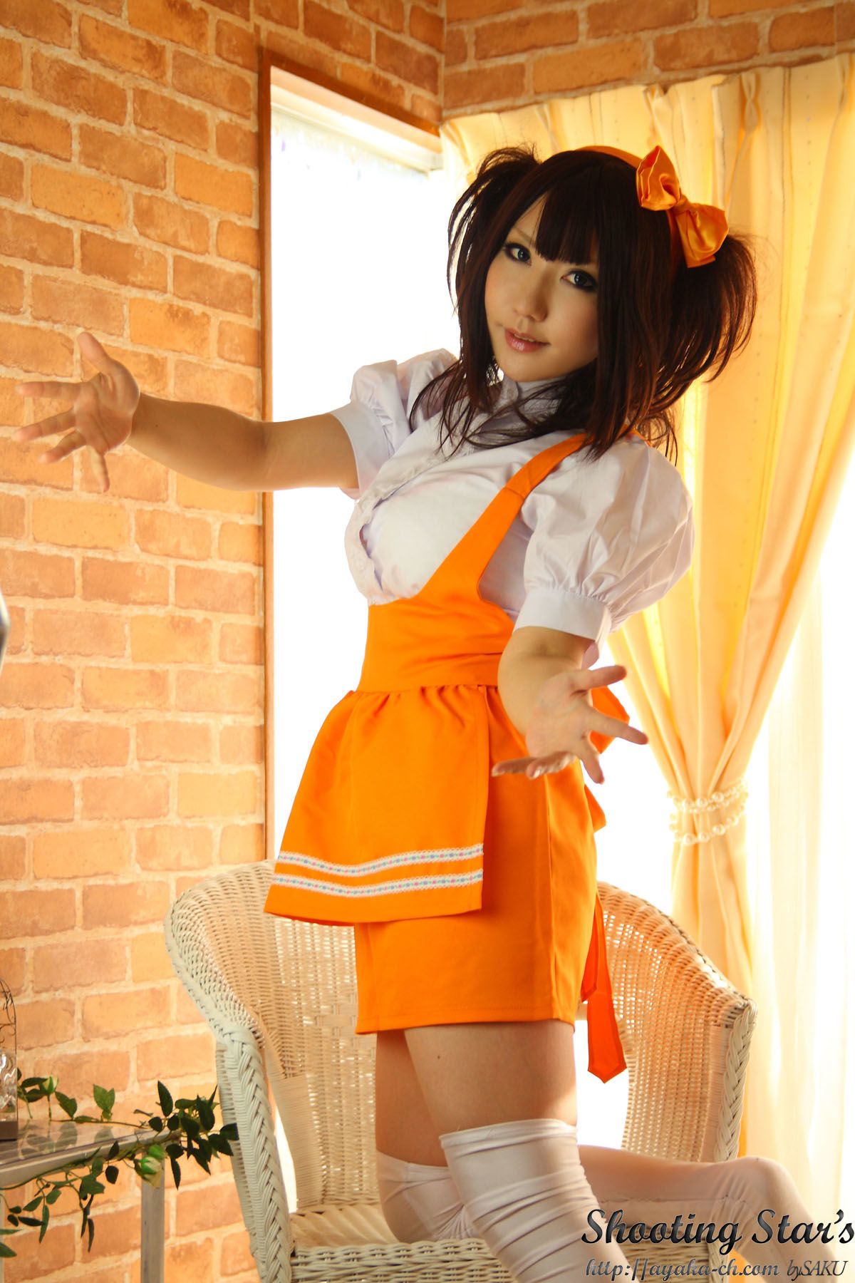 绫香サク   Waitress+Cheerleader-图61