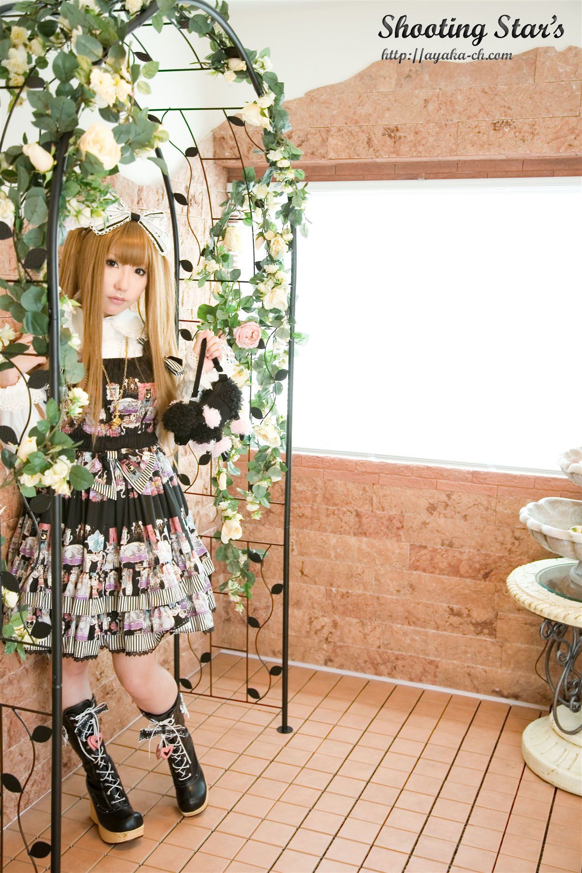 绫香サク (Saku サク Saku Ayaka) Gothic Lolita(ゴスロリ)-图46