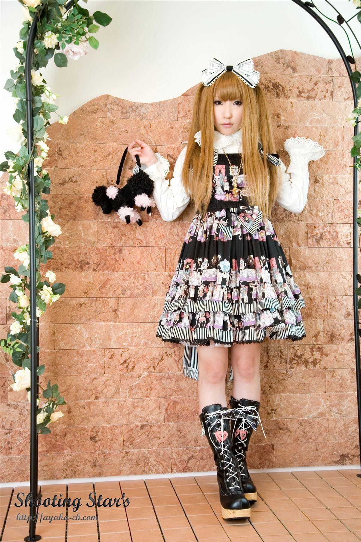 绫香サク (Saku サク Saku Ayaka) Gothic Lolita(ゴスロリ)-图49