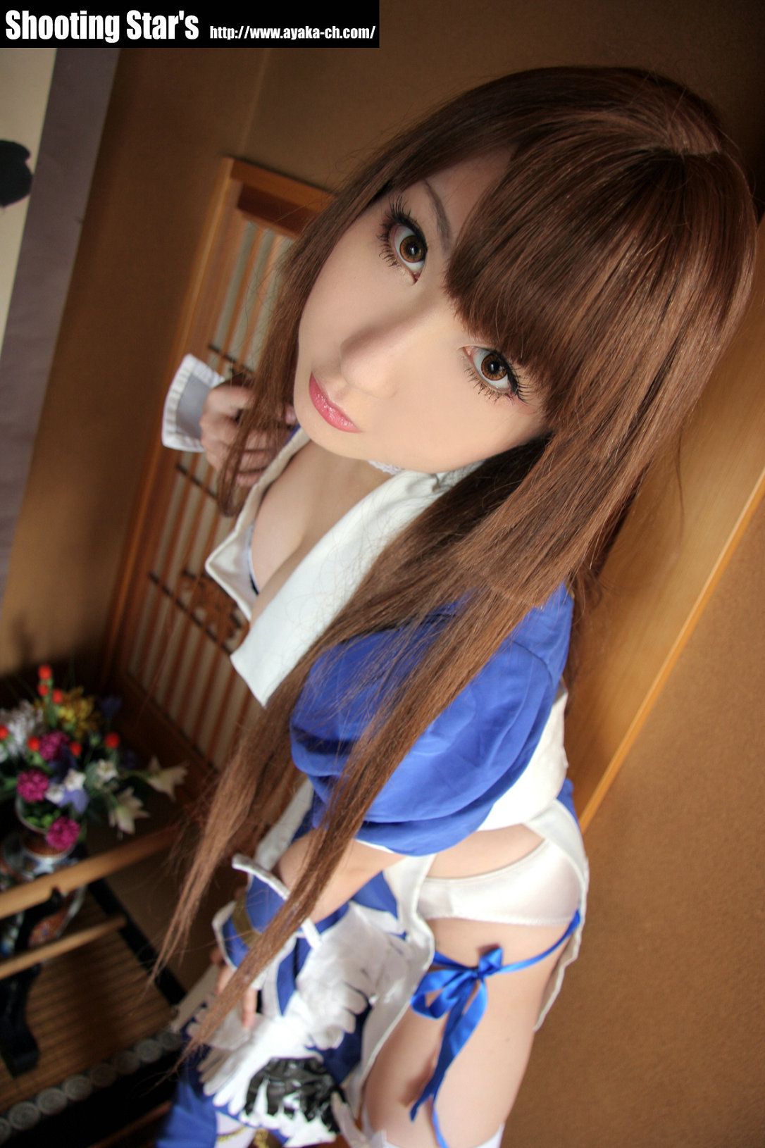 绫香サク (Saku サク Saku Ayaka) 《Dead Or Alive》-霞-Kasumi 蓝色-图61