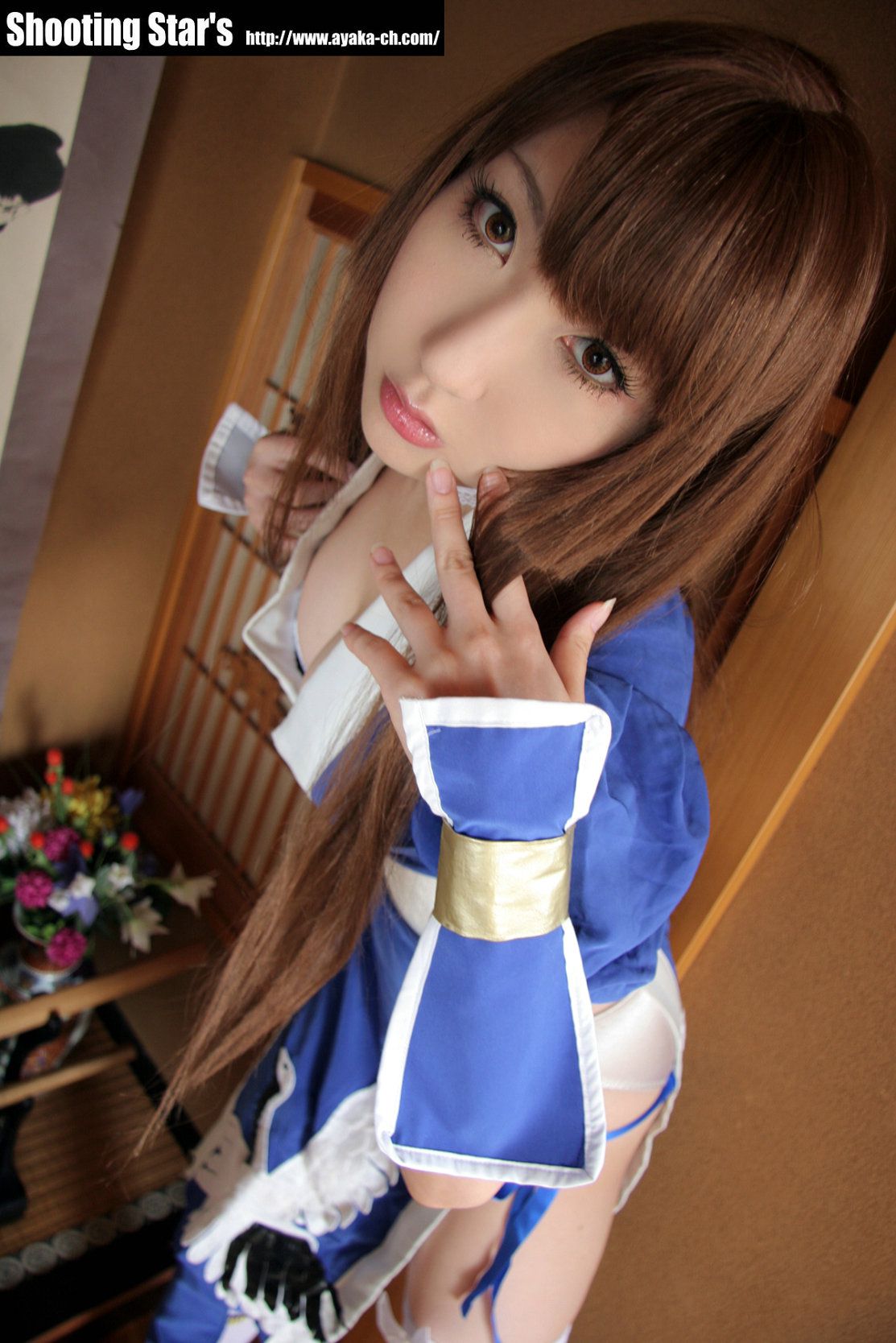 绫香サク (Saku サク Saku Ayaka) 《Dead Or Alive》-霞-Kasumi 蓝色-图62