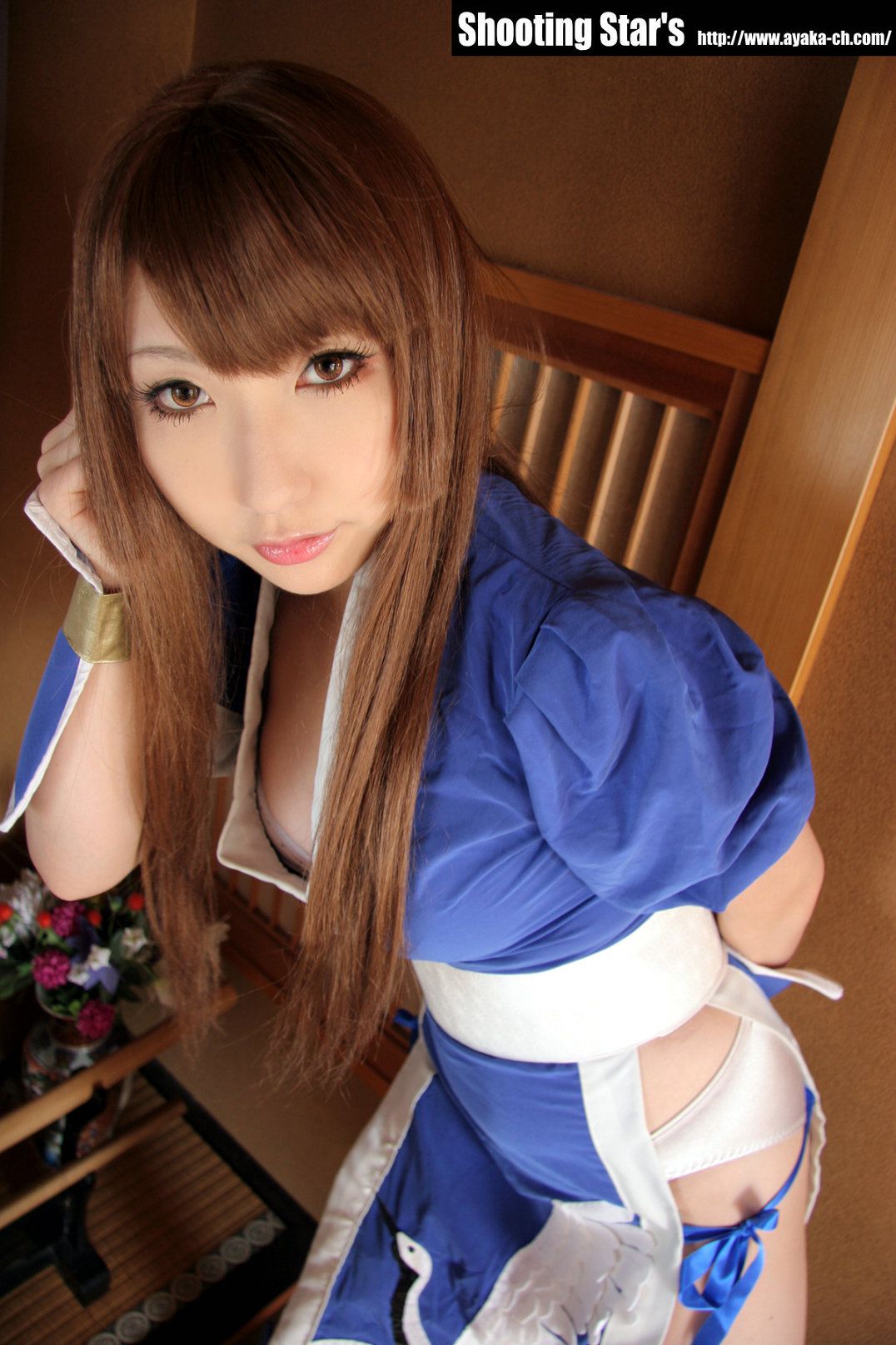 绫香サク (Saku サク Saku Ayaka) 《Dead Or Alive》-霞-Kasumi 蓝色-图64