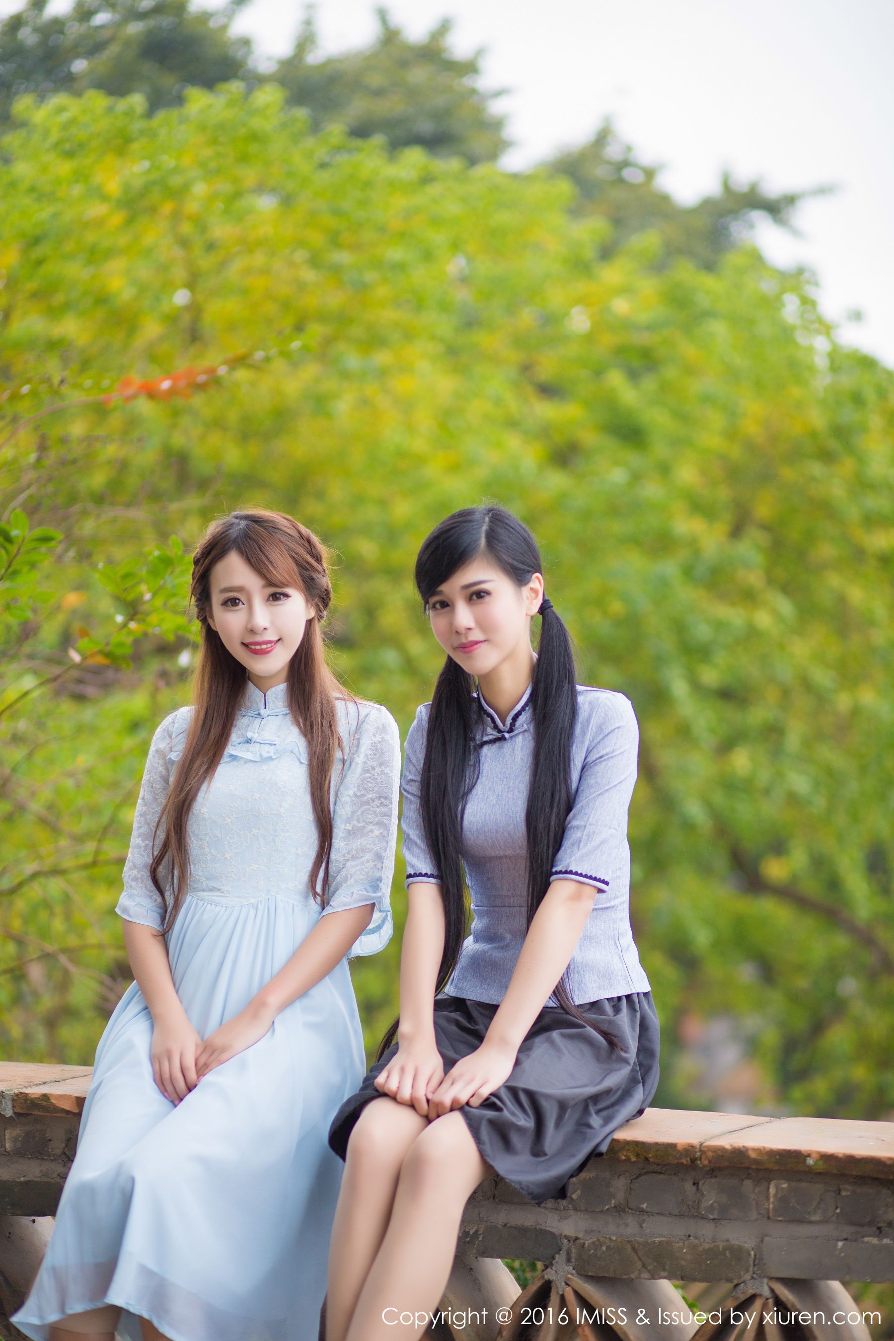 王曼妮、谭小雅《古典旗袍系列》 Vol.070-图40