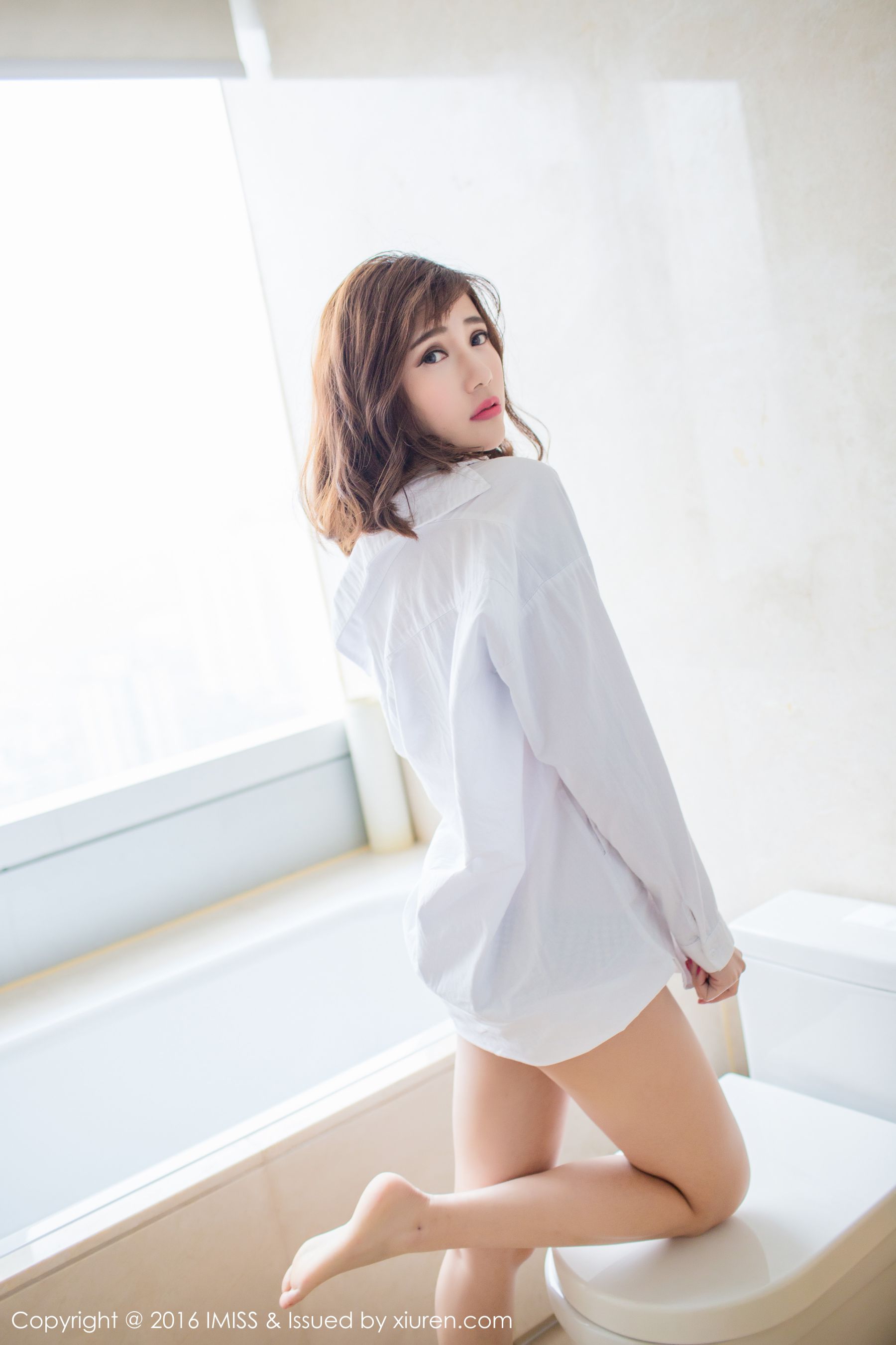 Sandy陈天扬《热裤+性感蕾丝+白衬衫》  Vol.072-图45
