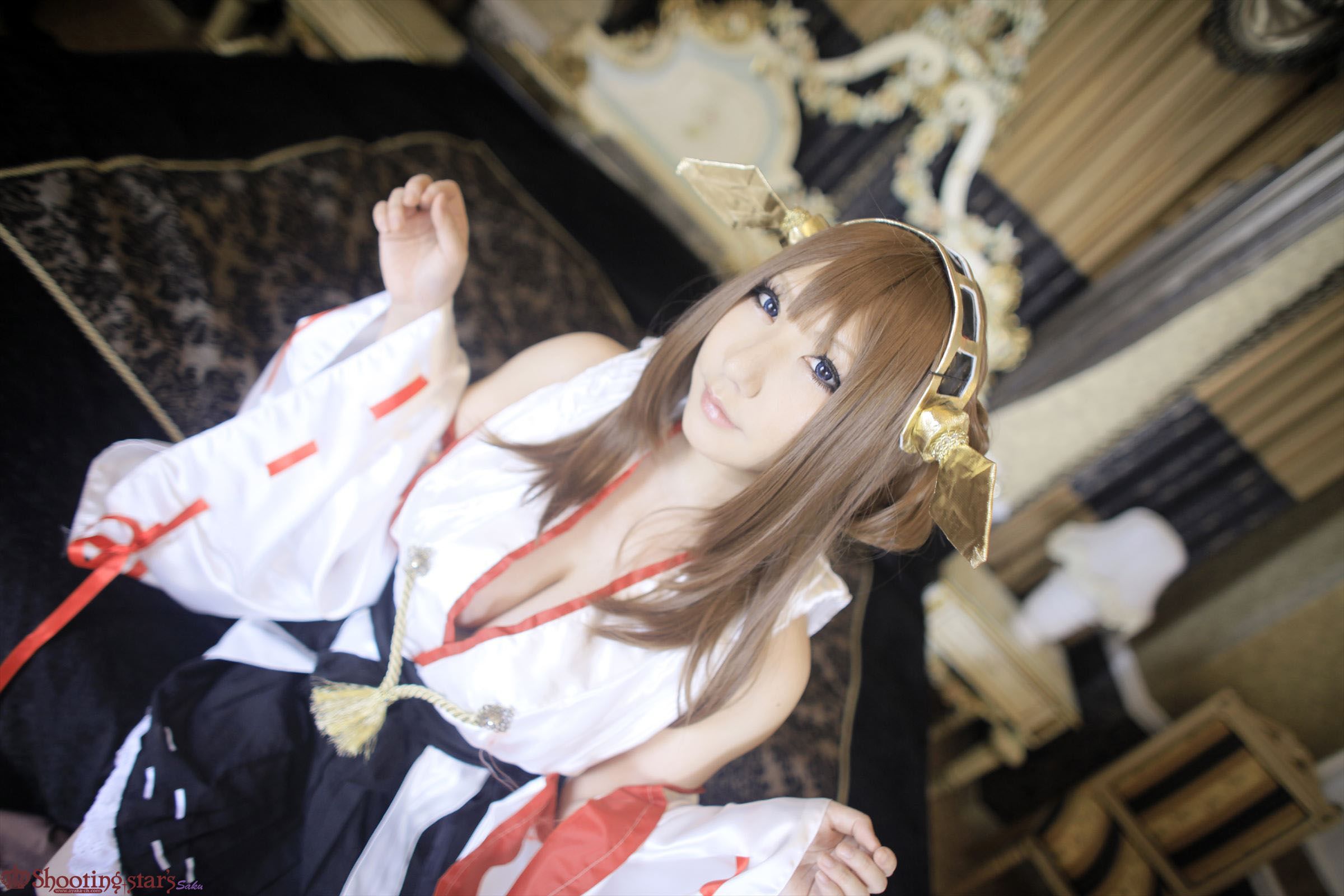 サク Saku Ayaka 《艦隊これくしょん》Kongou(金剛) 第三部-图0