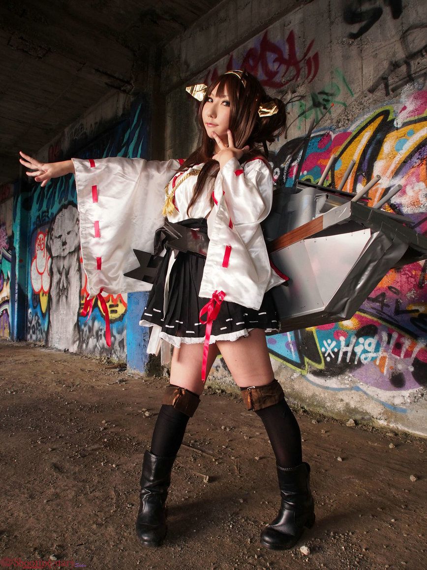 サク Saku Ayaka 《艦隊これくしょん》Kongou(金剛) 第三部-图105